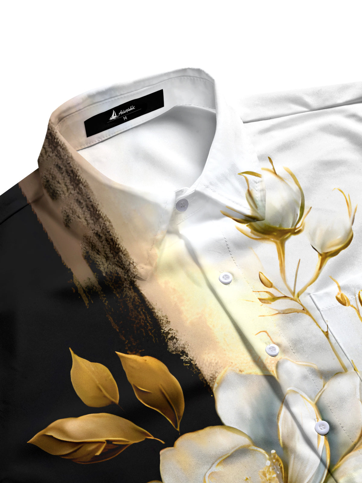 Floral Men's Pocket Short Sleeve Shirts