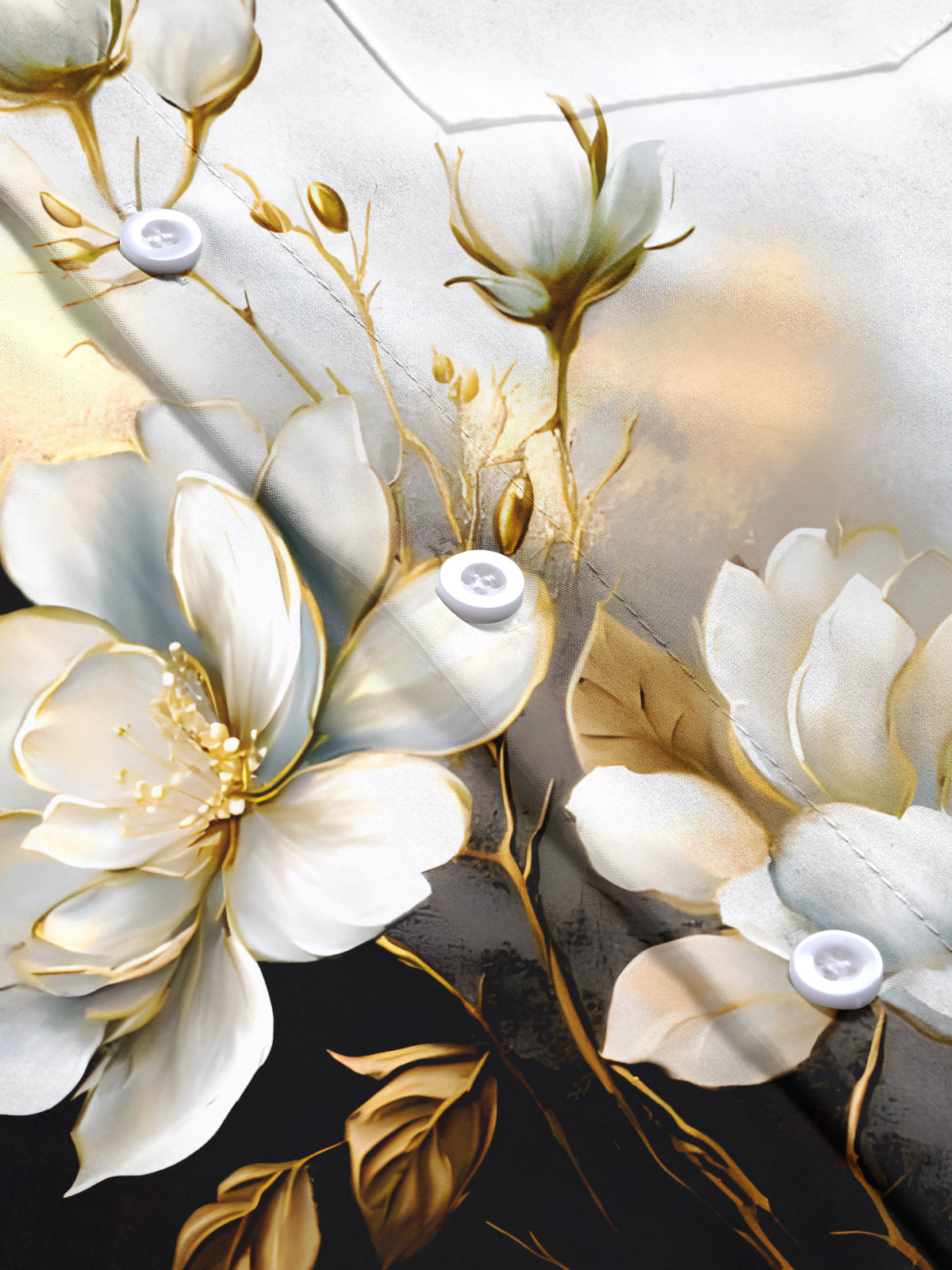 Floral Men's Pocket Short Sleeve Shirts