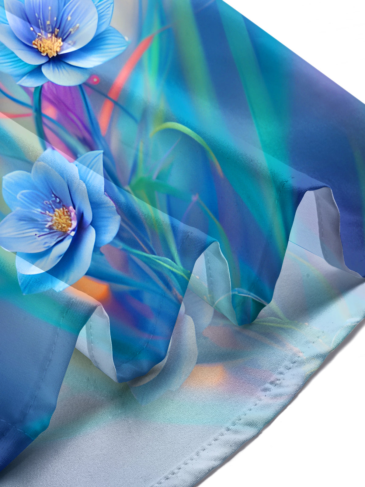 Art Floral Men's Pocket Short Sleeve Shirts