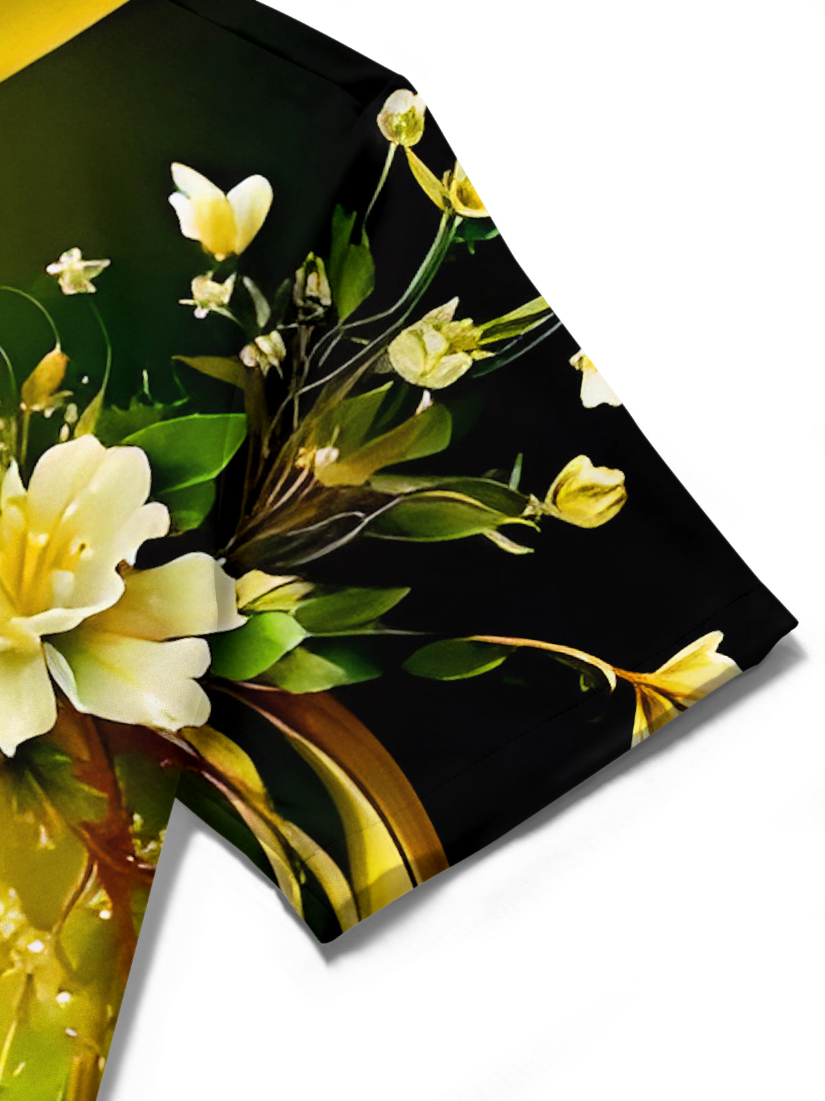 Art Floral Butterfly Men's Pocket Short Sleeve Shirts