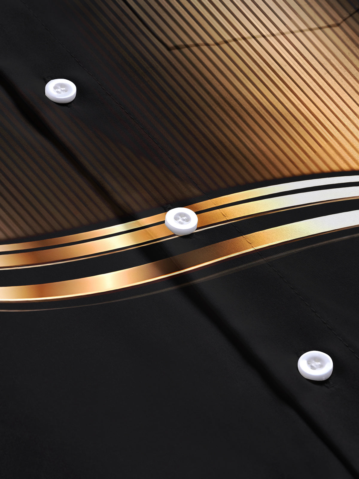 Gradient Art Print Men's Pocket Short Sleeve Shirts