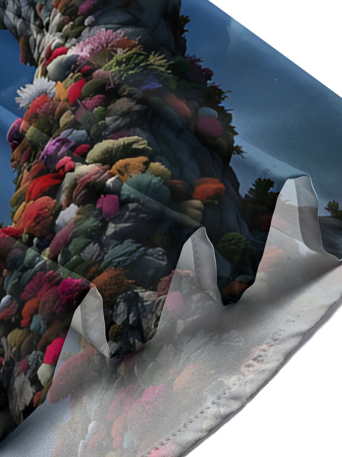 Moon Stone Hand Art Print Men's Pocket Short Sleeve Shirts