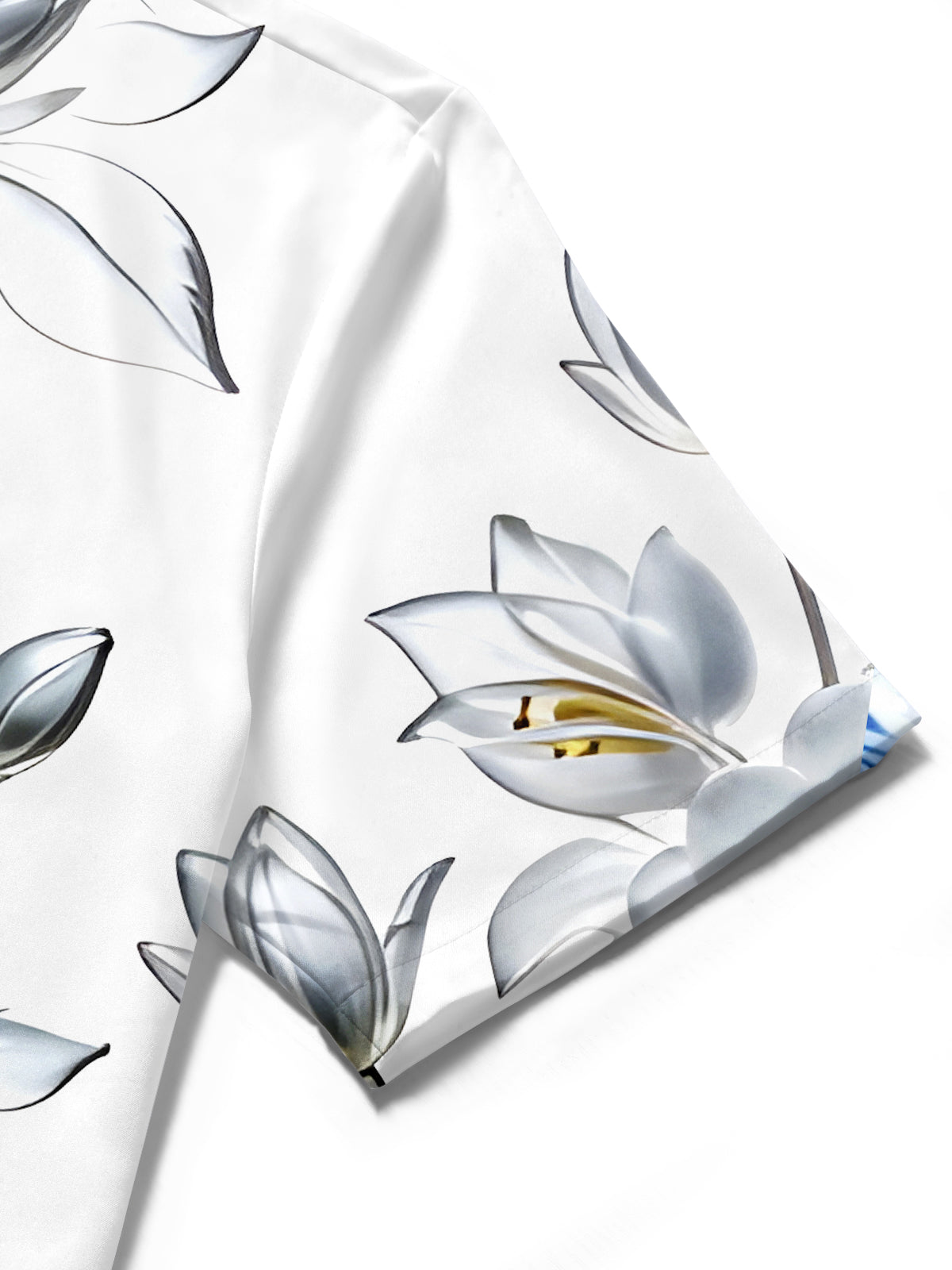 Floral Men's Pocket Short Sleeve Shirts