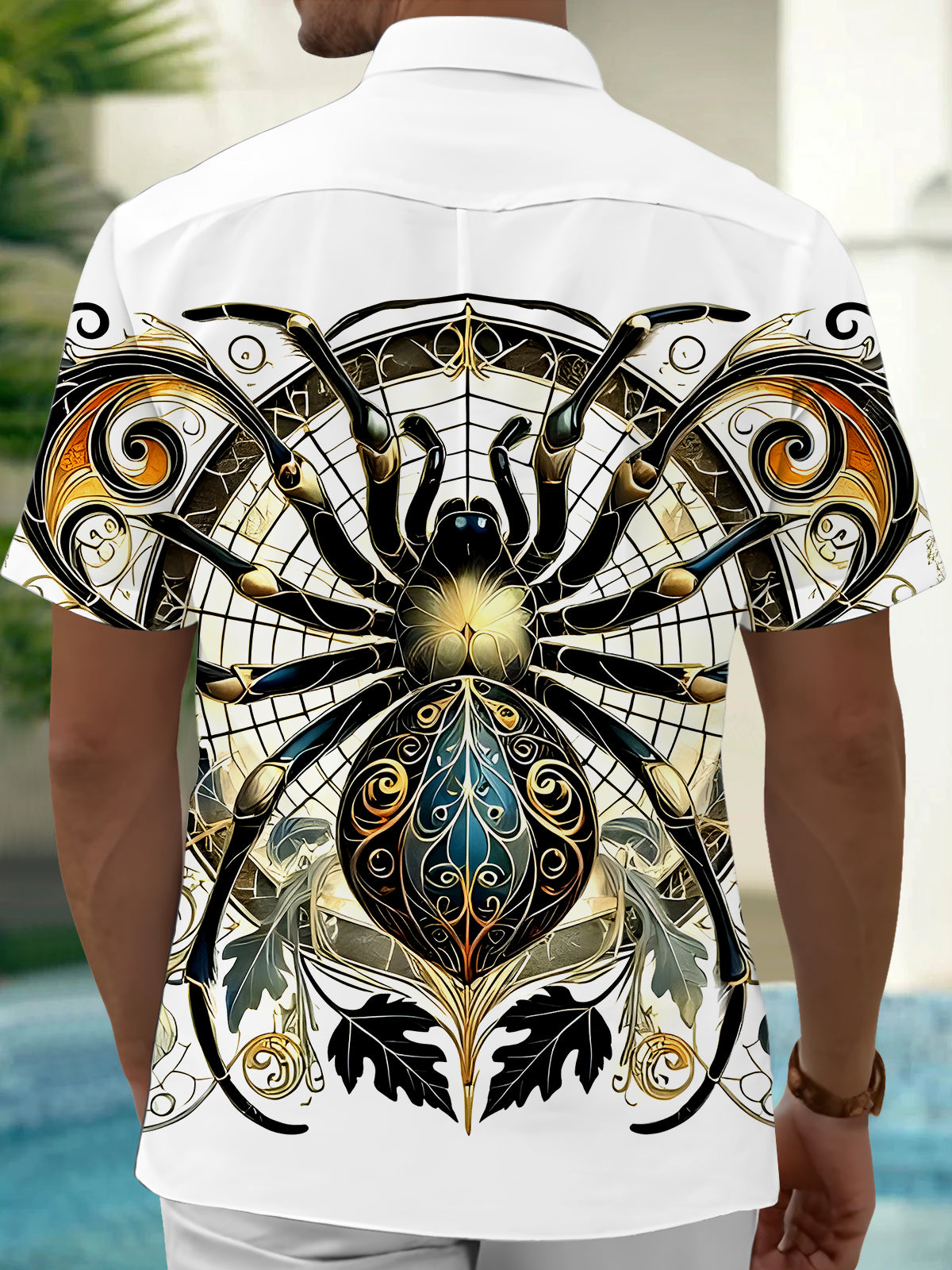 Spider Men's Pocket Short Sleeve Shirts