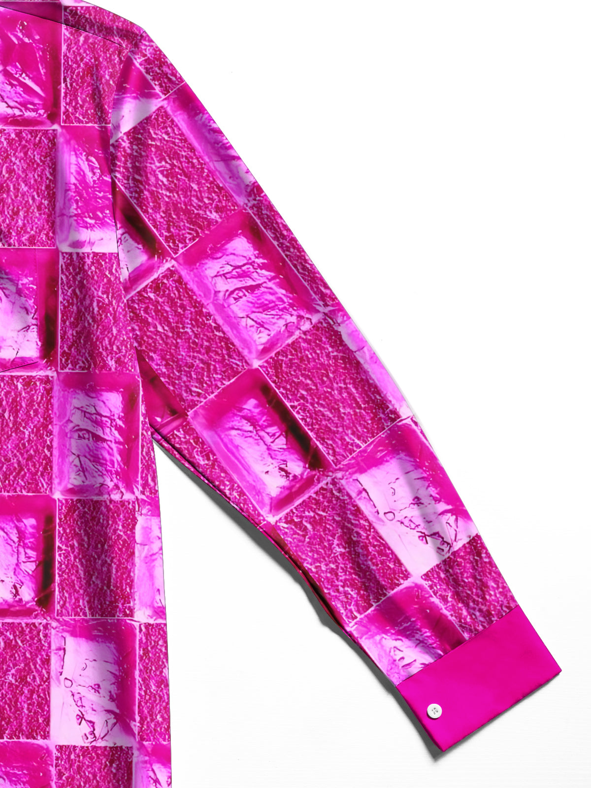 Geometric Print Men's Pocket Long Sleeve Shirts