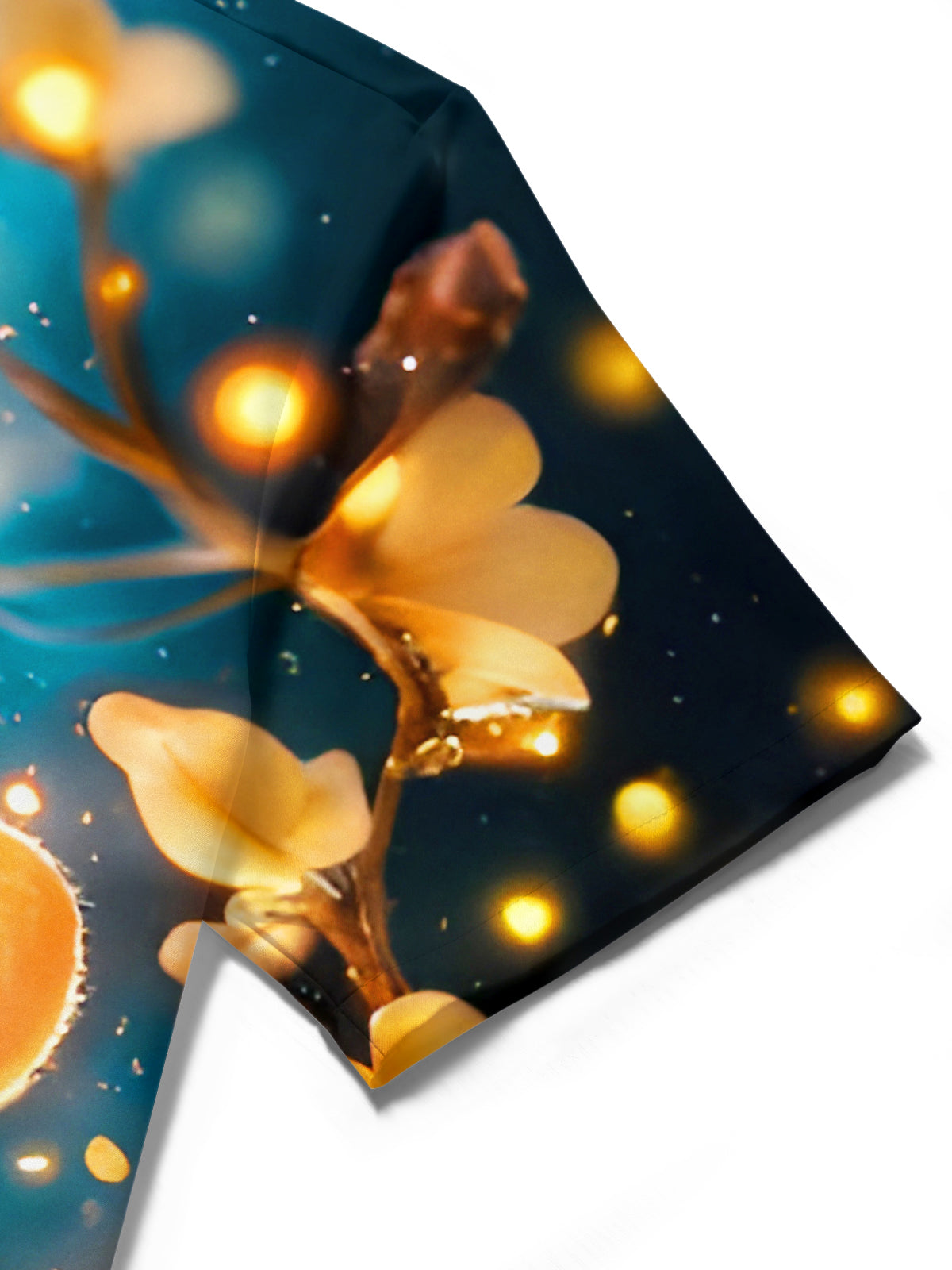 Funny Mouse Magic Ball Glowing Floral Men's Pocket Short Sleeve Shirts