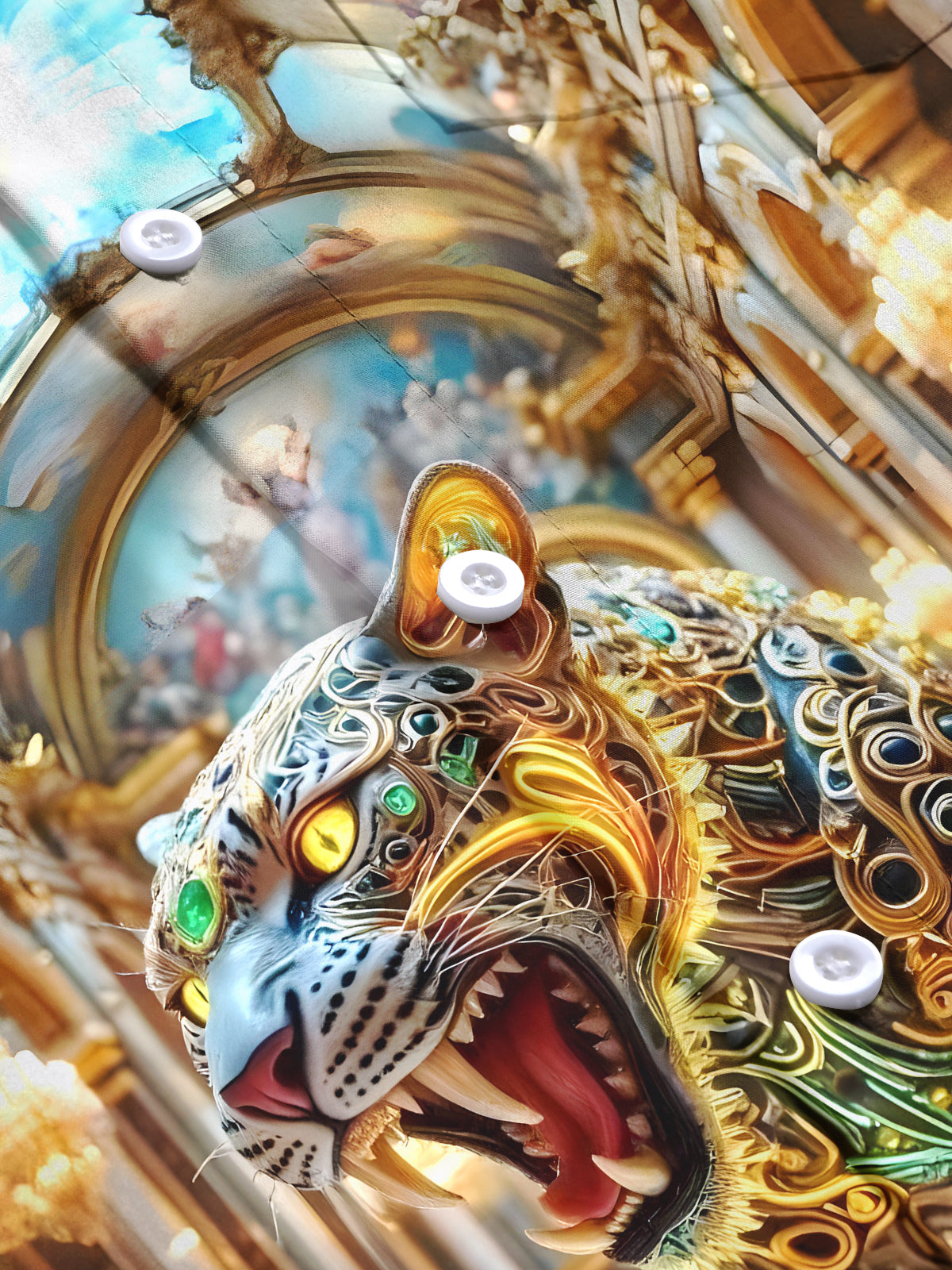 Cheetah Men's Pocket Short Sleeve Shirts