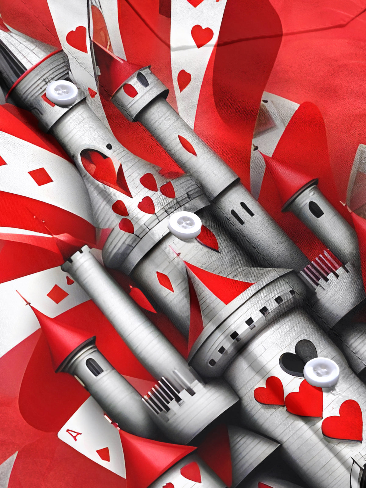 Poker Castle Men's Pocket Short Sleeve Shirts