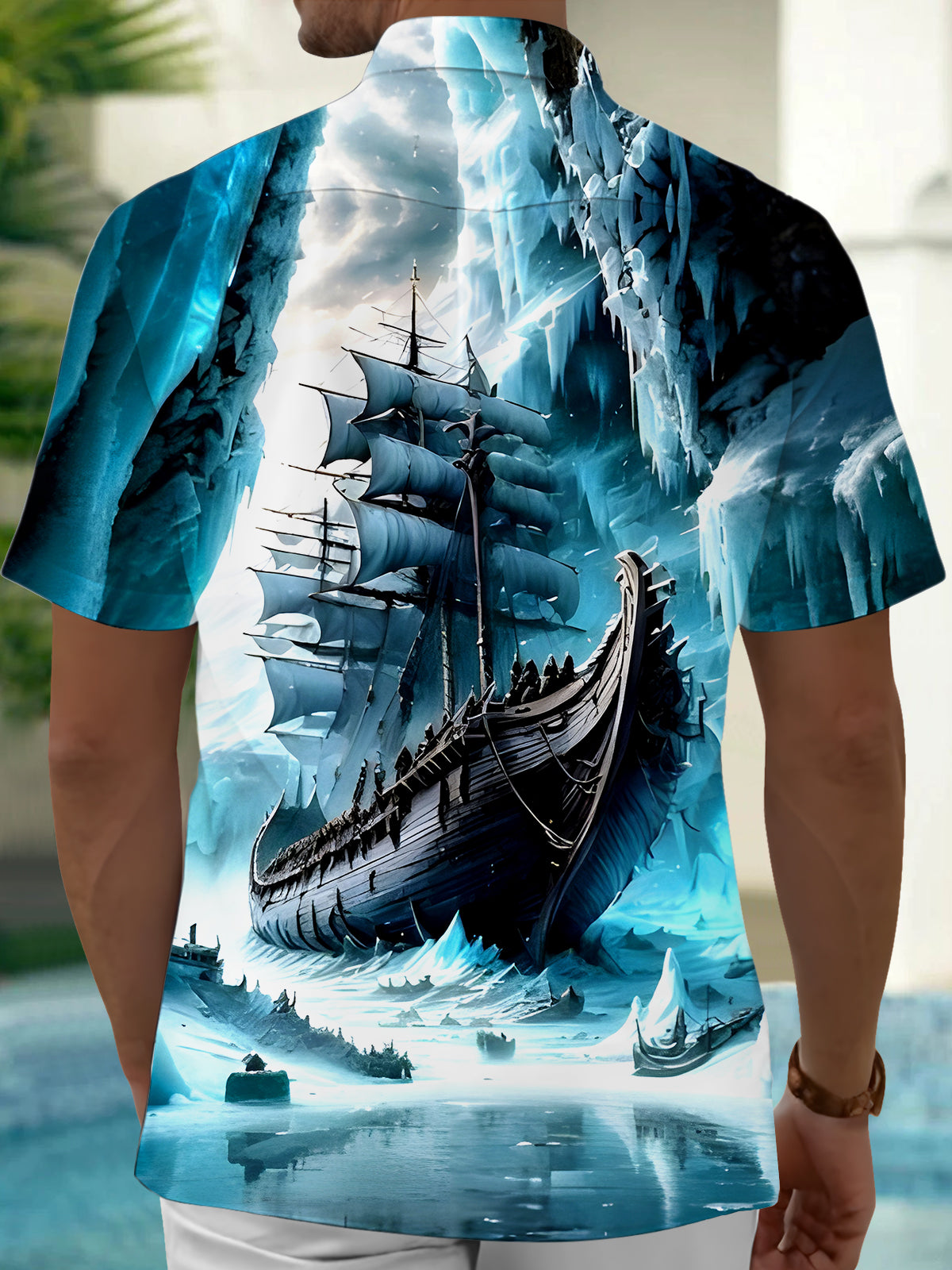 Winter Boat Men's Pocket Short Sleeve Shirts