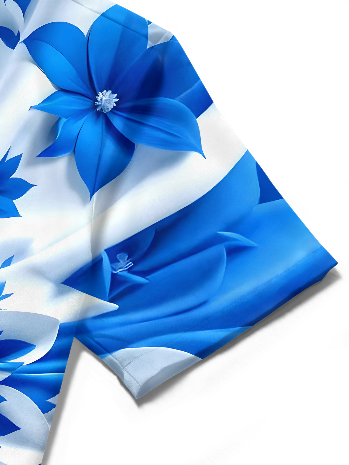 Floral Men's Pocket Short Sleeve Shirts