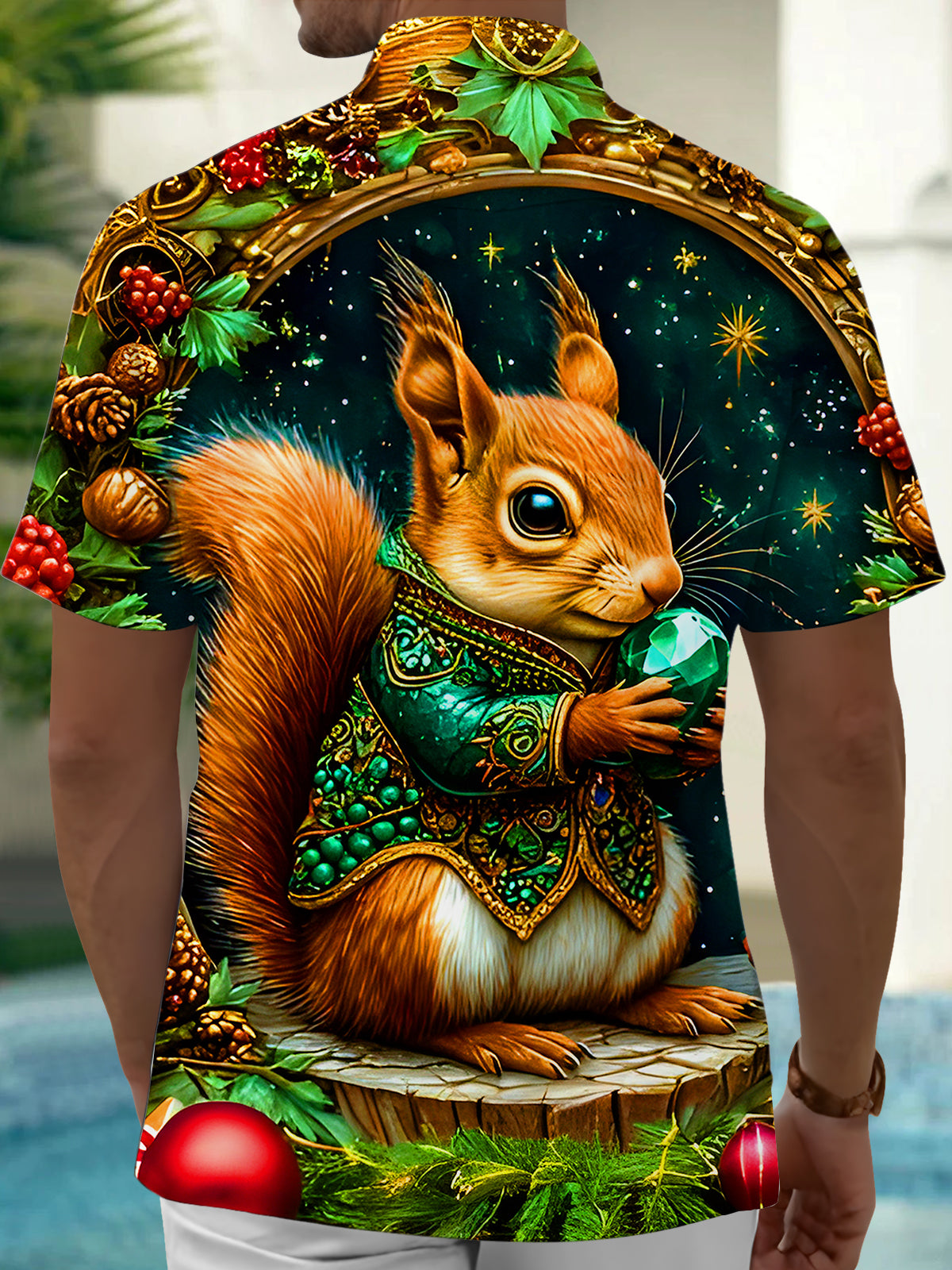 Squirrel Nut Gems Men's Pocket Short Sleeve Shirts