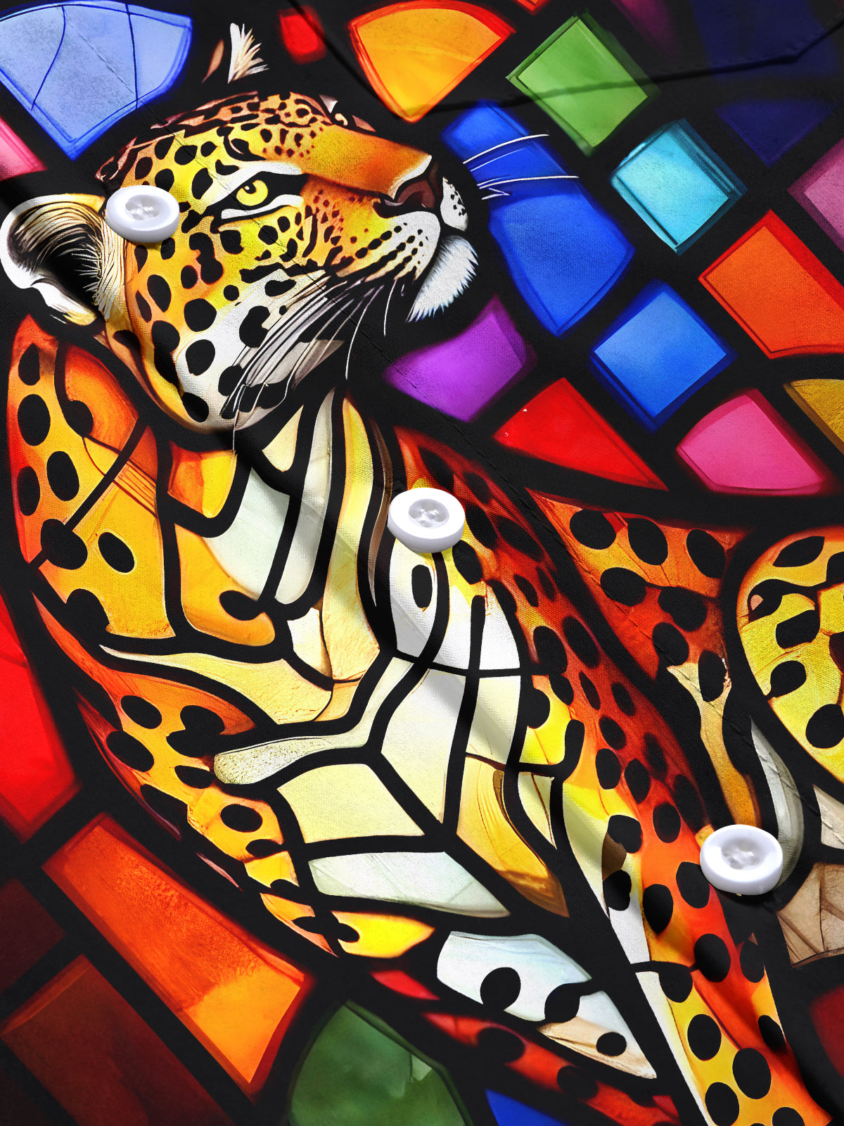 Cheetah Men's Pocket Short Sleeve Shirts