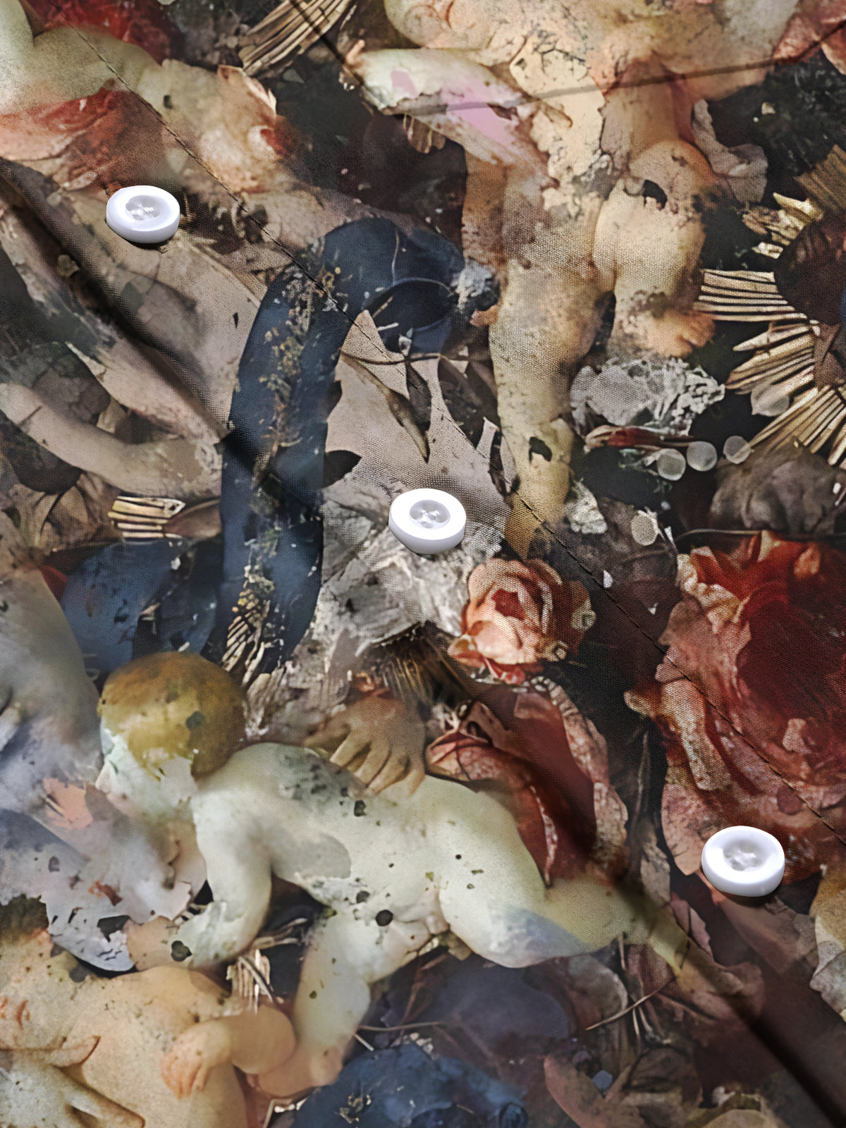 Classic Sculpture Art Print Men's Pocket Short Sleeve Shirts