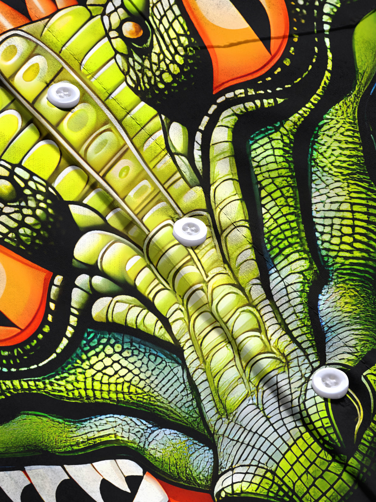 Funny Crocodile Men's Pocket Short Sleeve Shirts