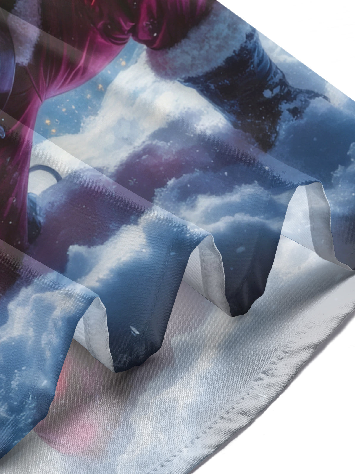 Rock Santa Claus Guitar Print Men's Pocket Short Sleeve Shirts