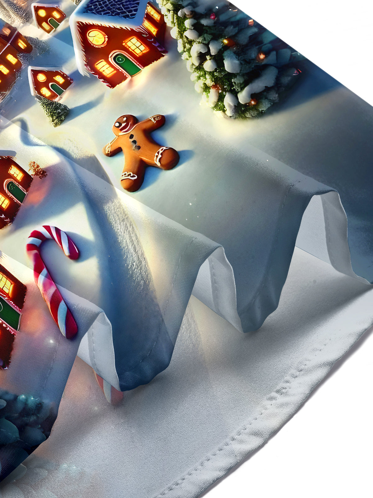 Christmas Lighthouse Men's Pocket Long Sleeve Shirts