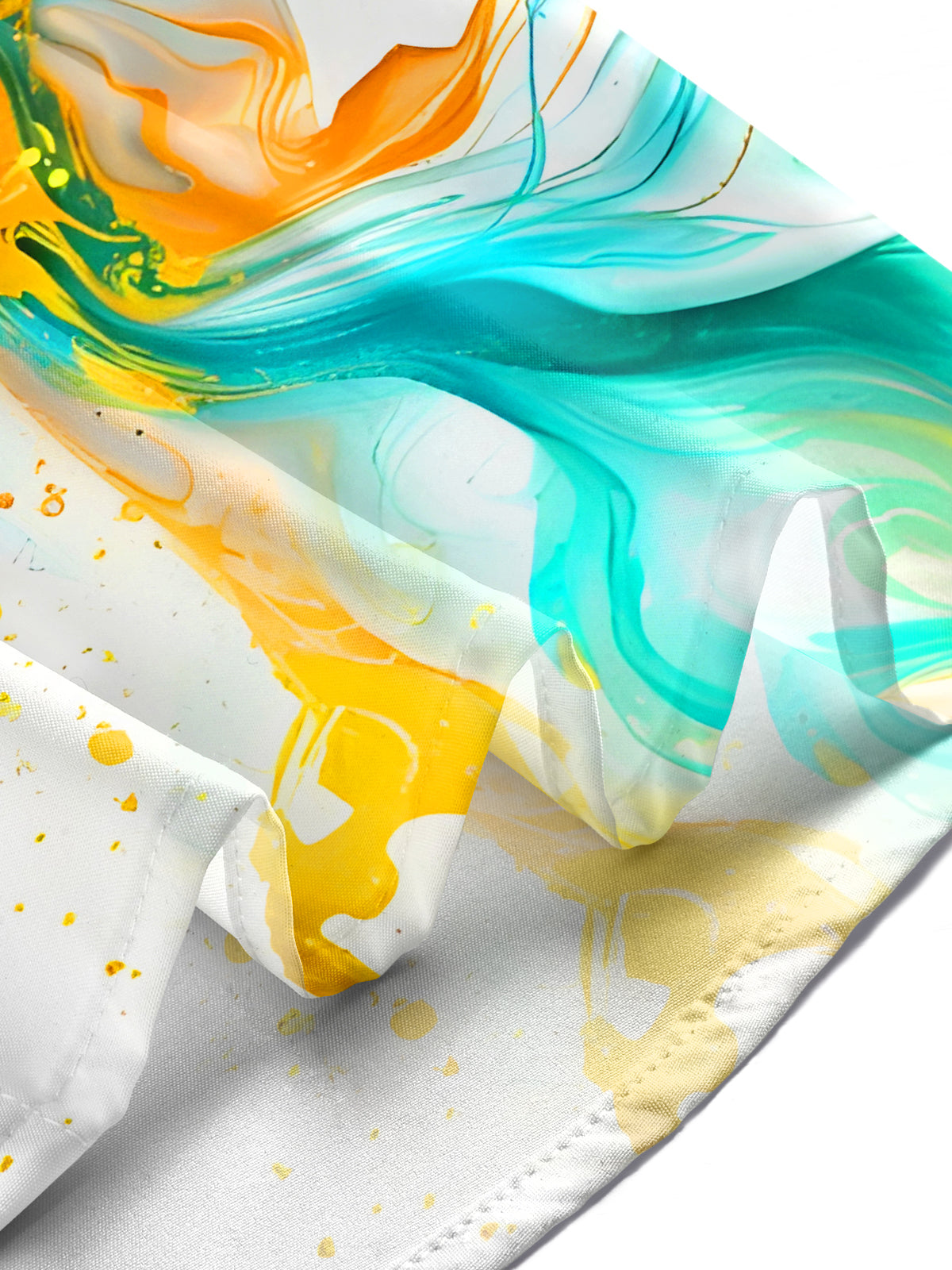 Molten Gold Fluid Art Men's Pocket Short Sleeve Shirts