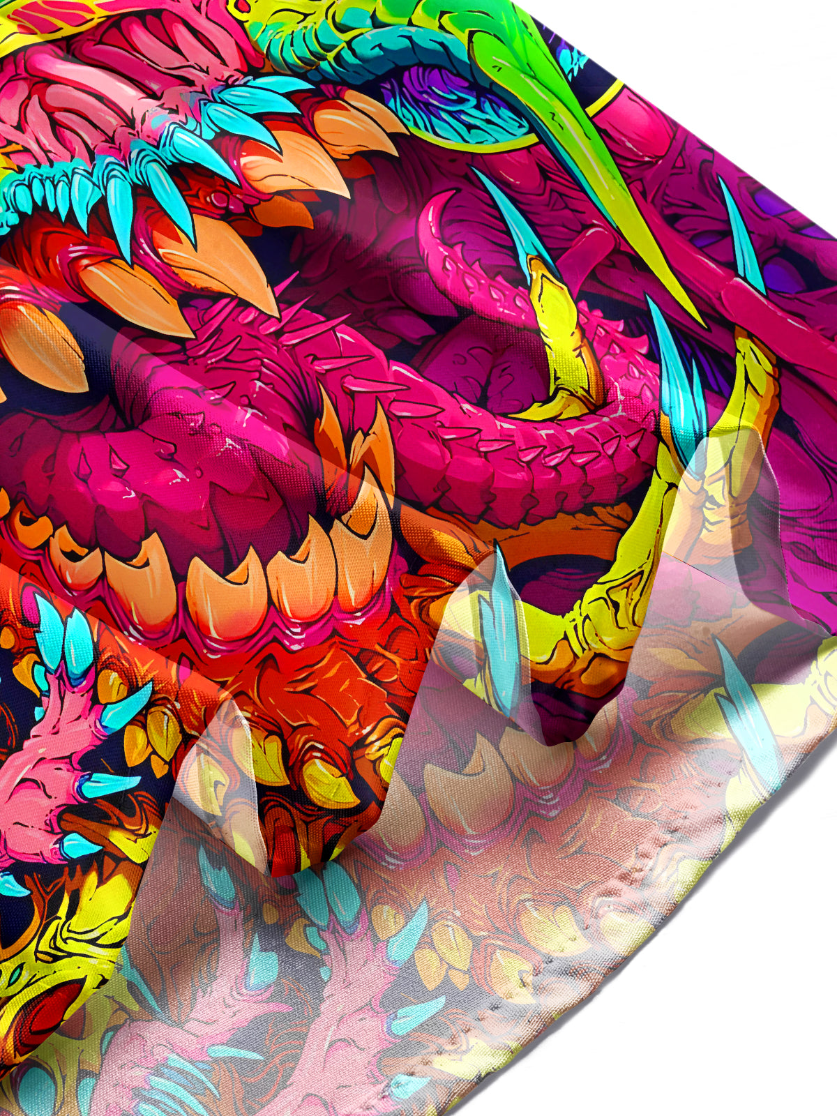 Halloween Fantasy Abstract Monster Eyes Ghost Hands Mouths Men's Pocket Long Sleeve Shirts