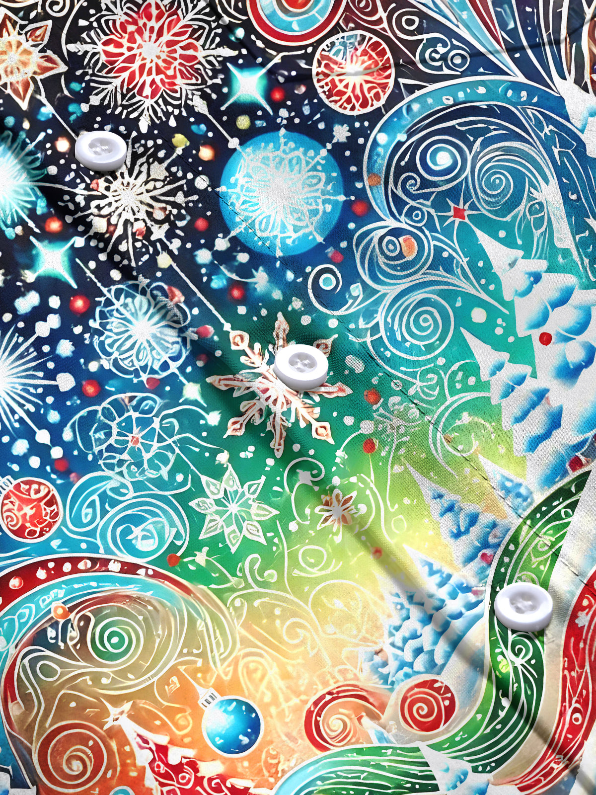 Christmas Men's Pocket Long Sleeve Shirts