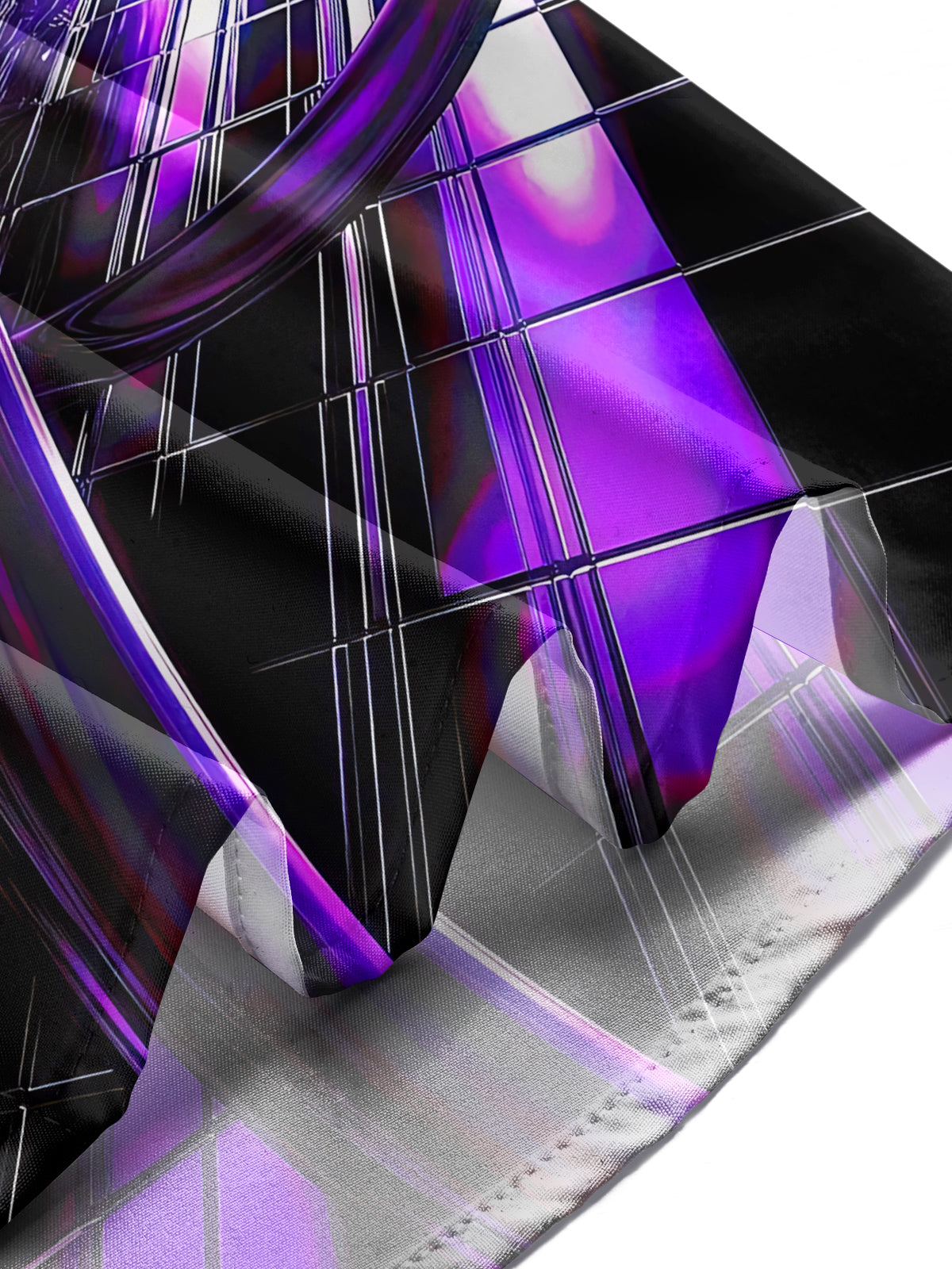 Abstract Art Print Men's Pocket Long Sleeve Shirts