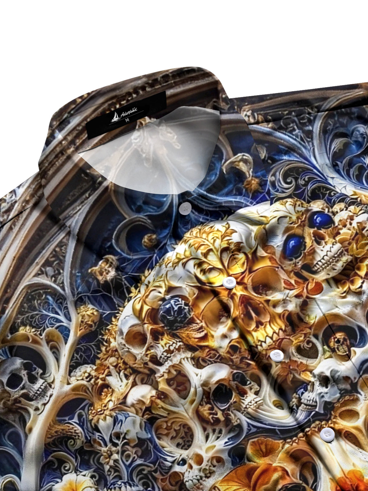 Skull Men's Pocket Long Sleeve Shirts