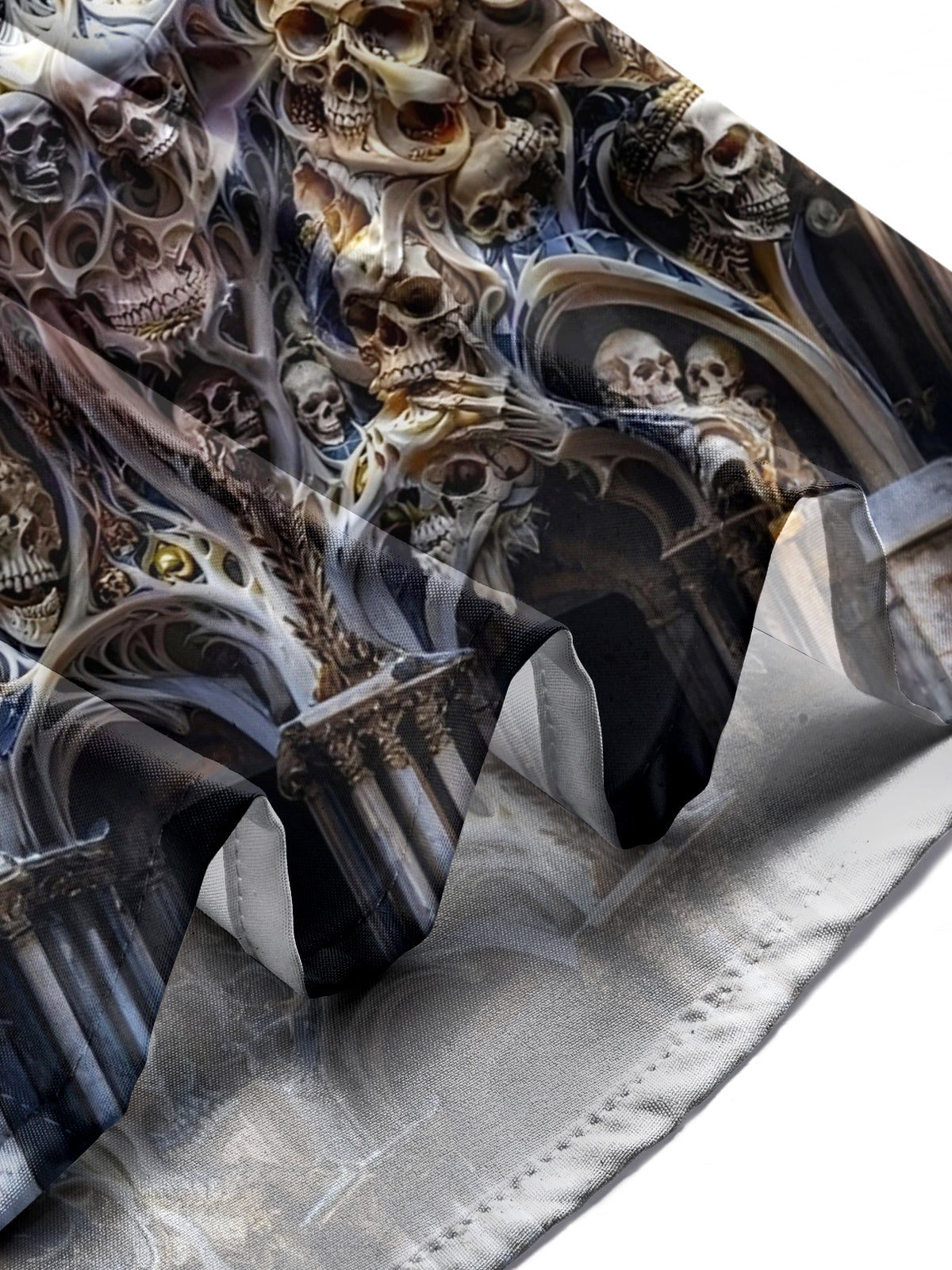 Skull Men's Pocket Long Sleeve Shirts