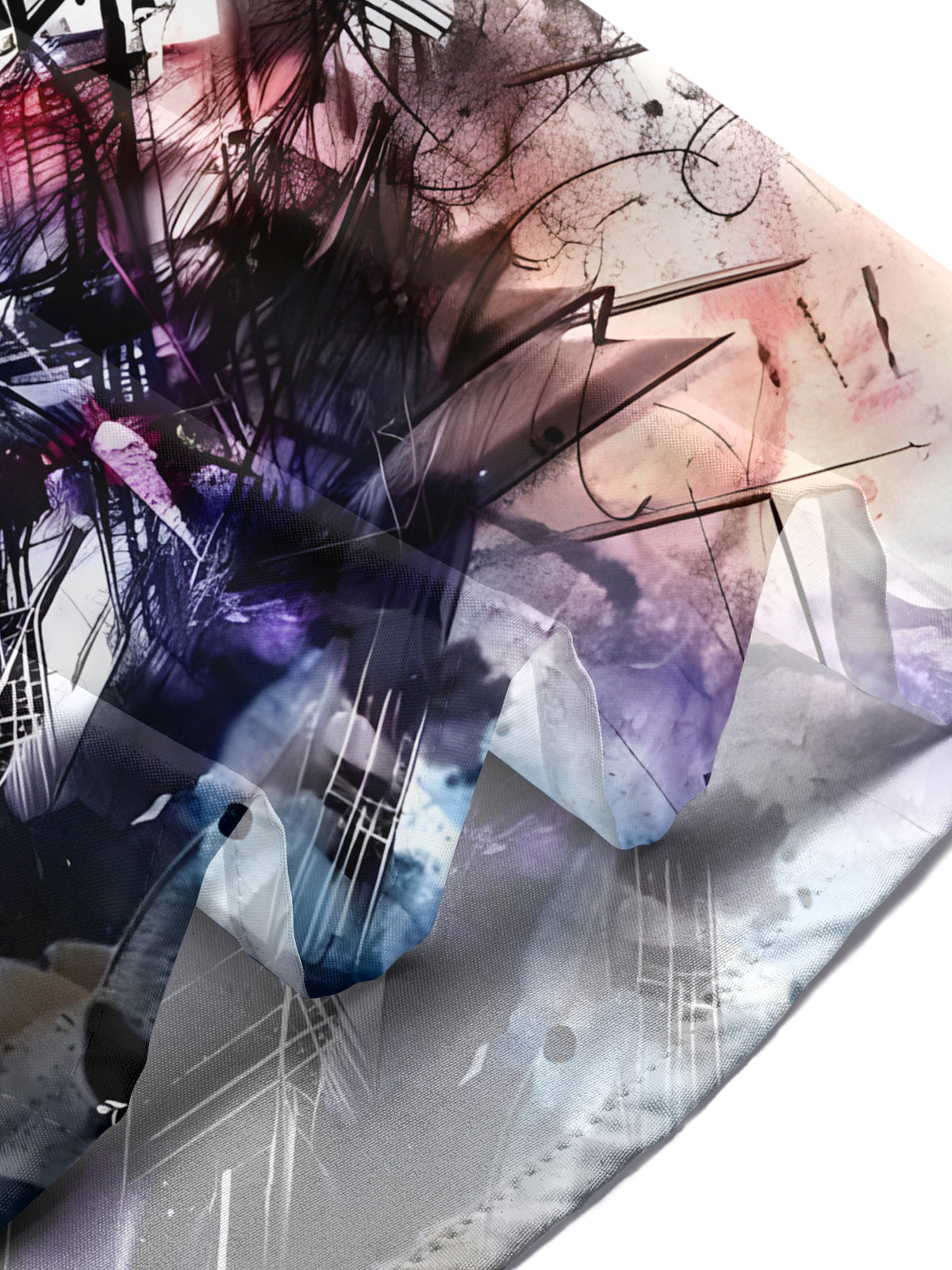 Tie Dye Men's Pocket Long Sleeve Shirts