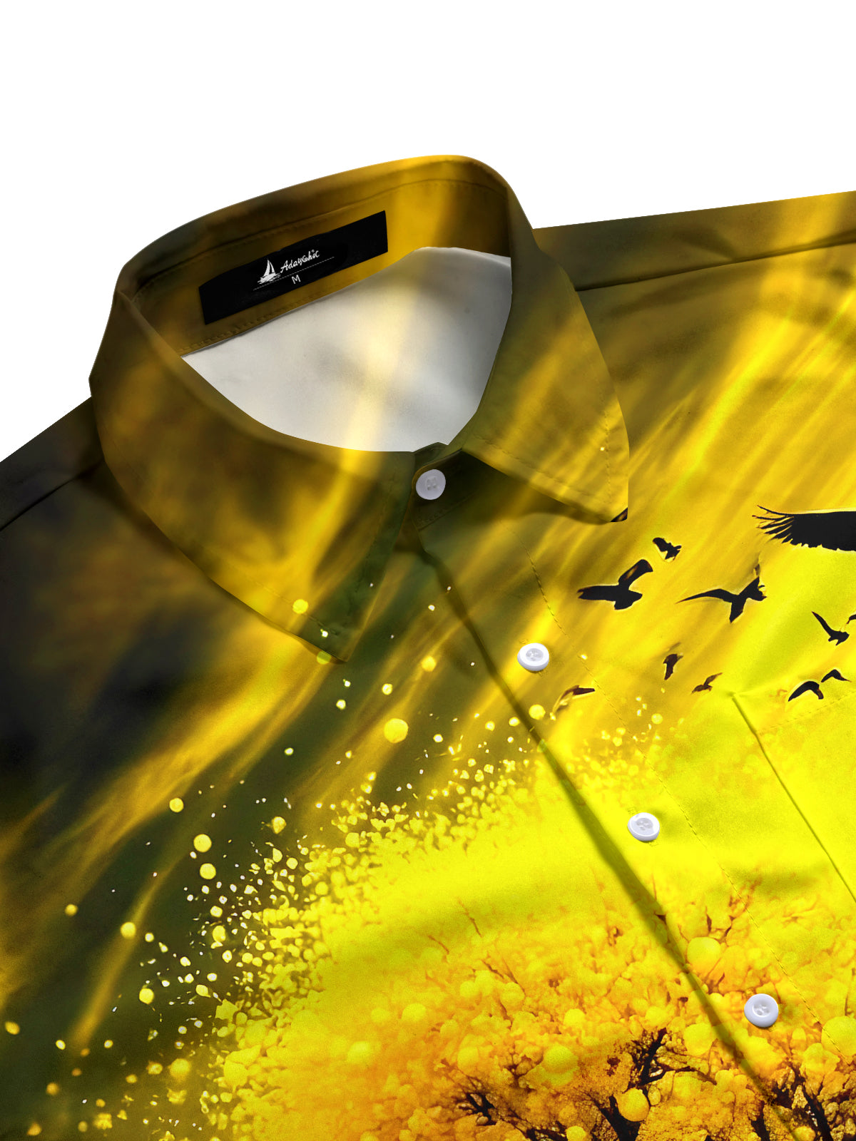 Fall Tree Men's Pocket Long Sleeve Shirts