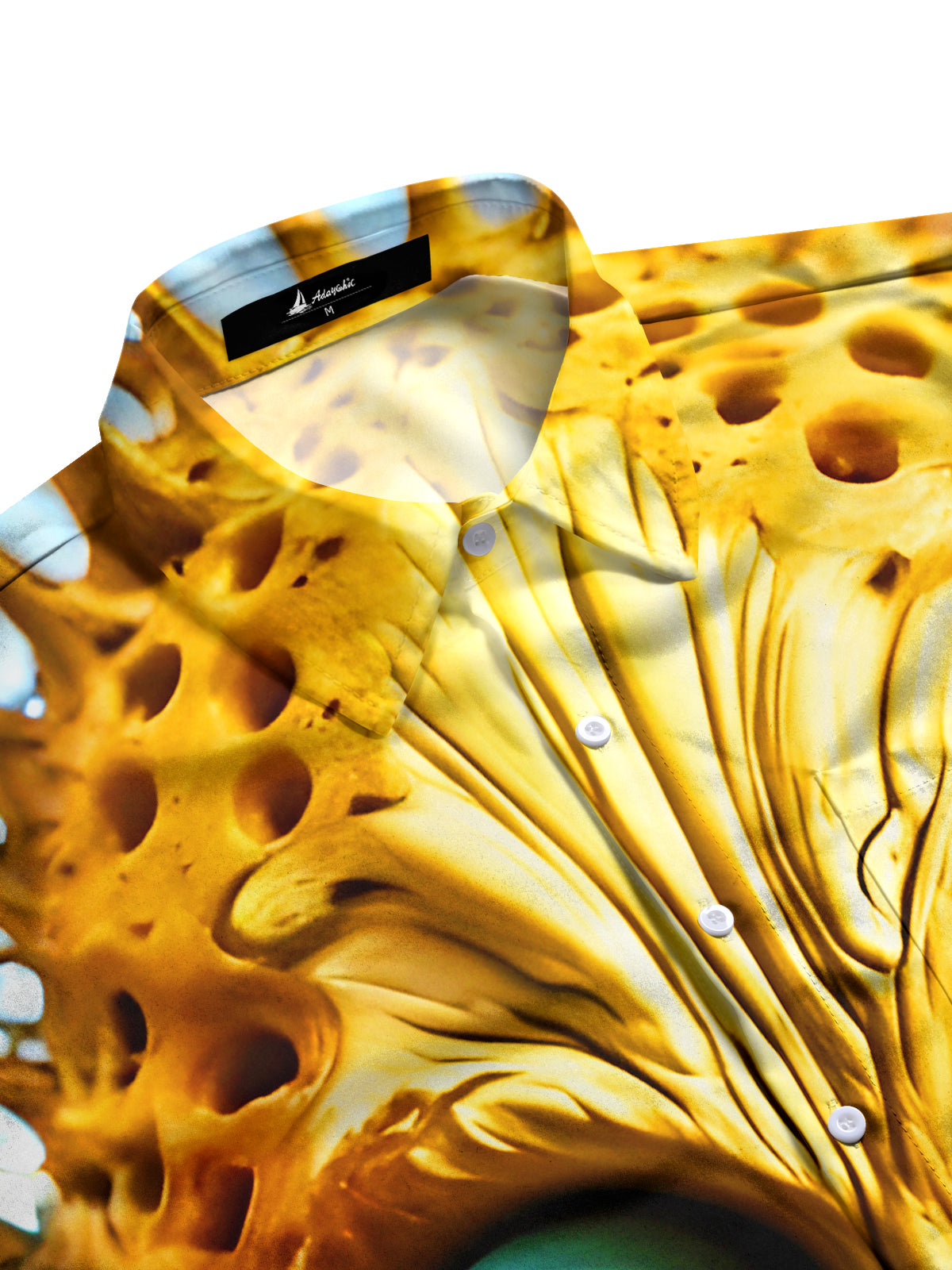 Funny Horror Art Relief Halloween Men's Pocket Short Sleeve Shirts