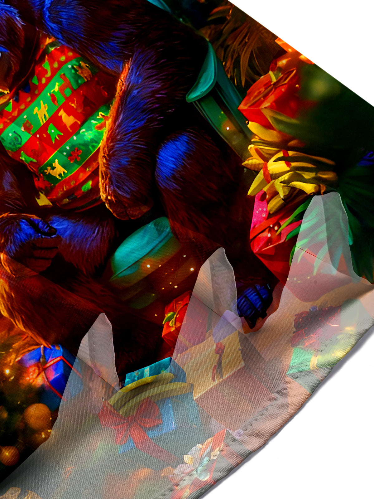 Funny Christmas Gorilla Xmas Men's Pocket Short Sleeve Shirts