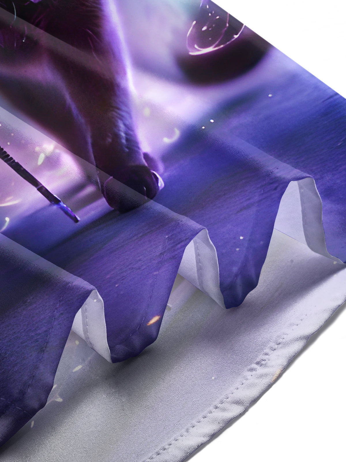 Dark Magic Witch Cat Halloween Men's Pocket Short Sleeve Shirts