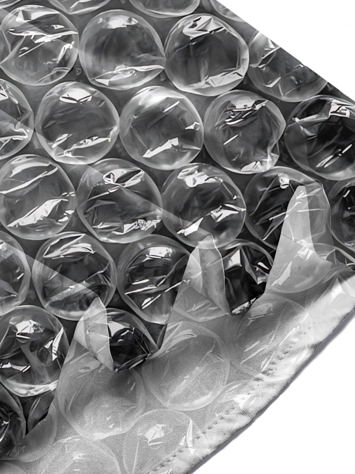 Bubble Film Print Men's Pocket Long Sleeve Shirts