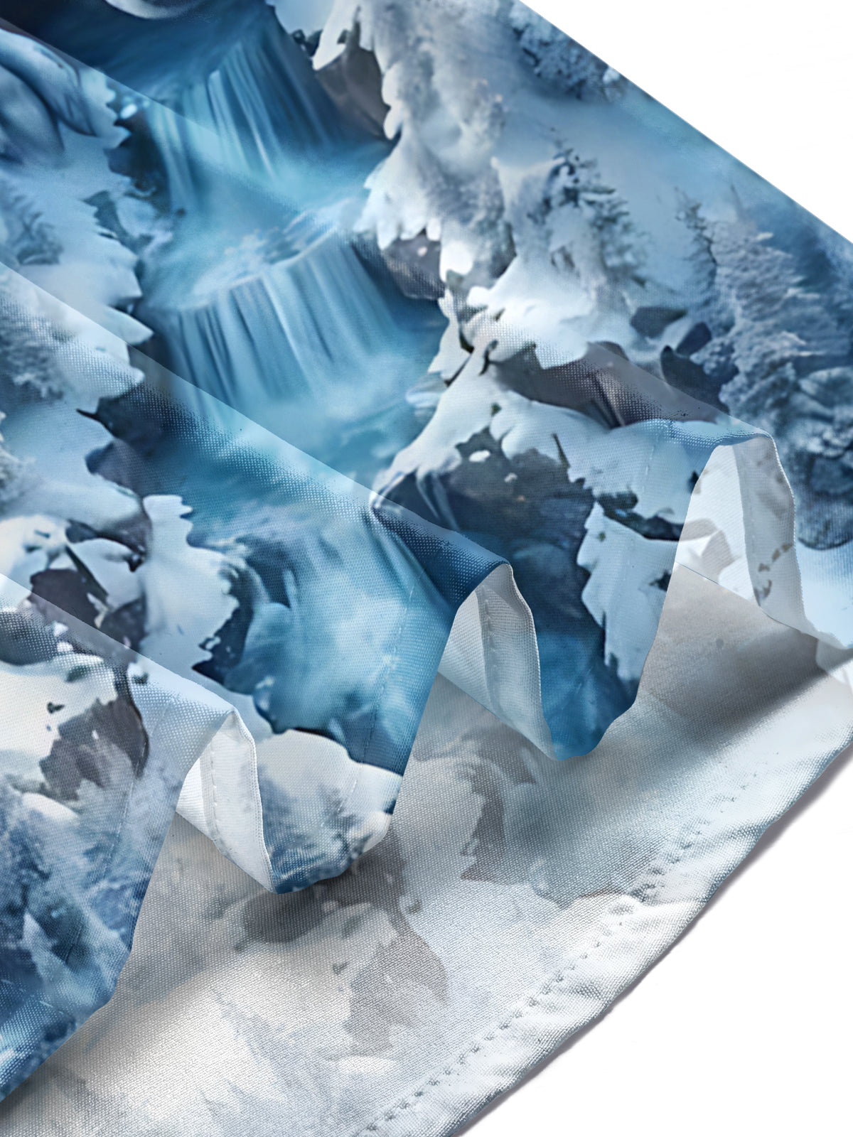 Wolf Print Men's Pocket Long Sleeve Shirts