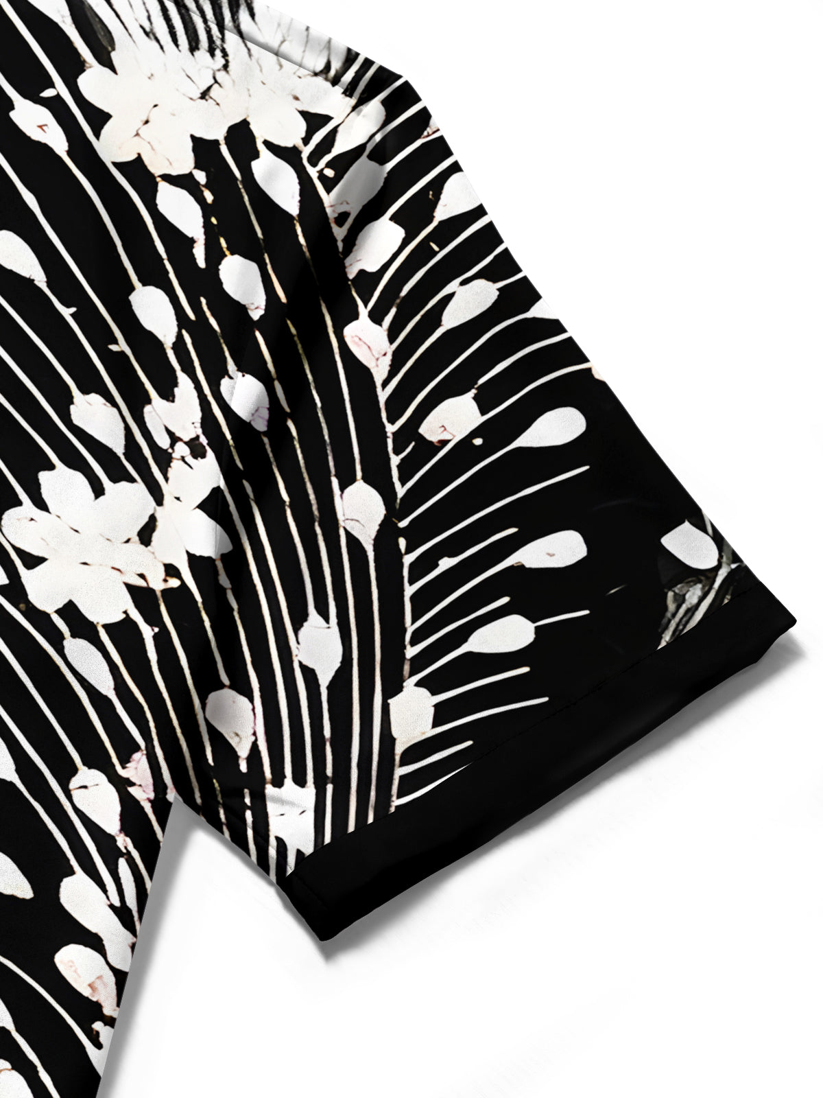 Sparkling Floral Men's Pocket Short Sleeve Shirts