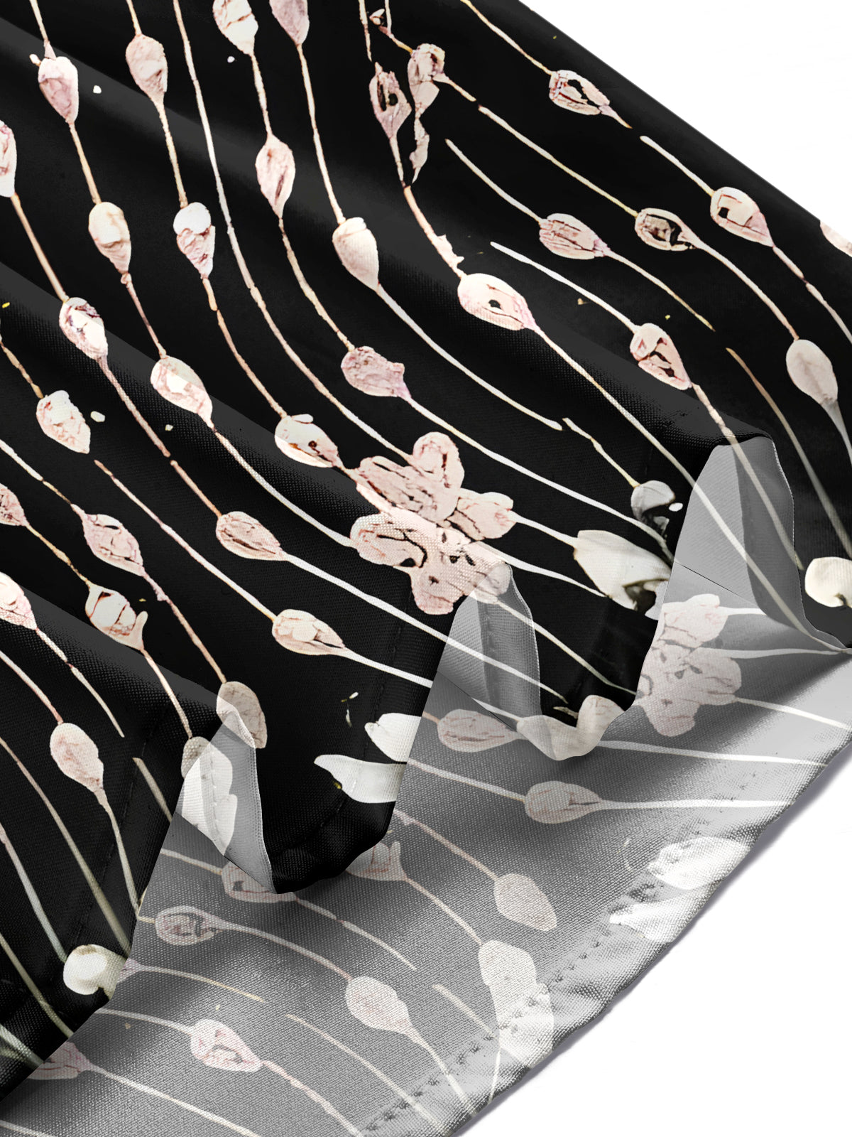 Sparkling Floral Men's Pocket Short Sleeve Shirts