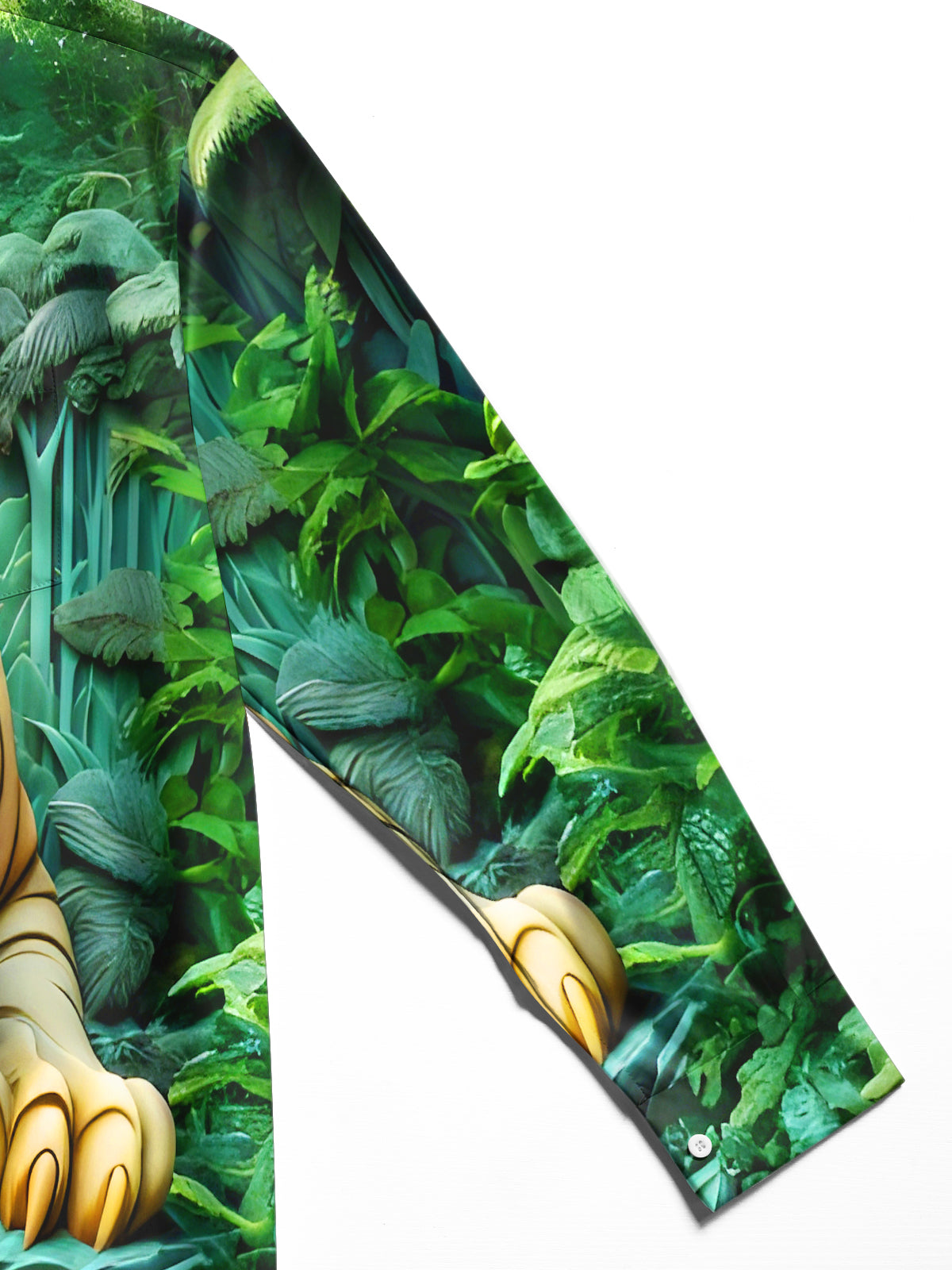 Tiger Art Relief Men's Pocket Long Sleeve Shirts