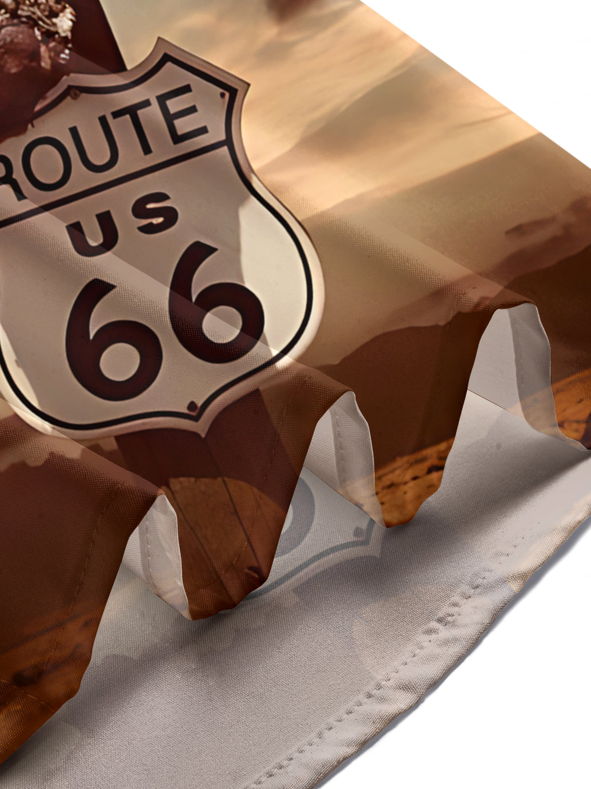 Route 66 Print Men's Pocket Short Sleeve Shirts