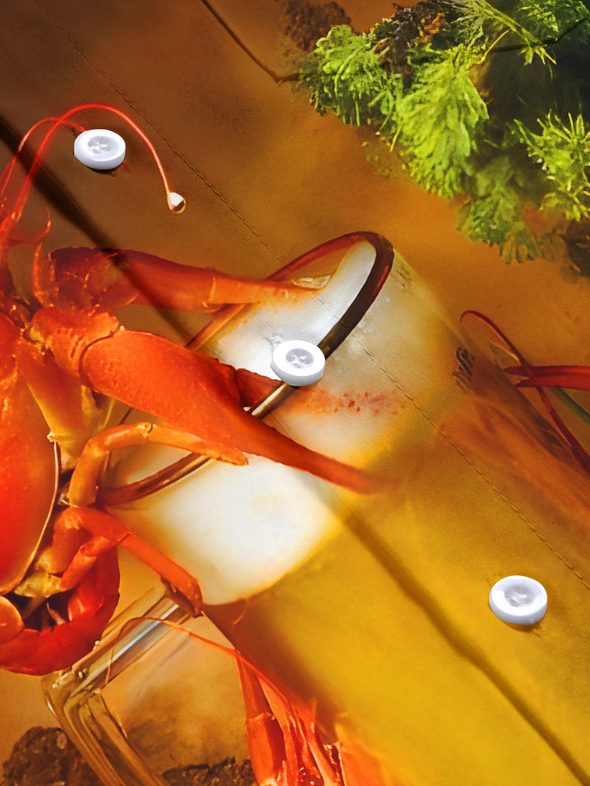 Crayfish Beer Festival Men's Pocket Short Sleeve Shirts