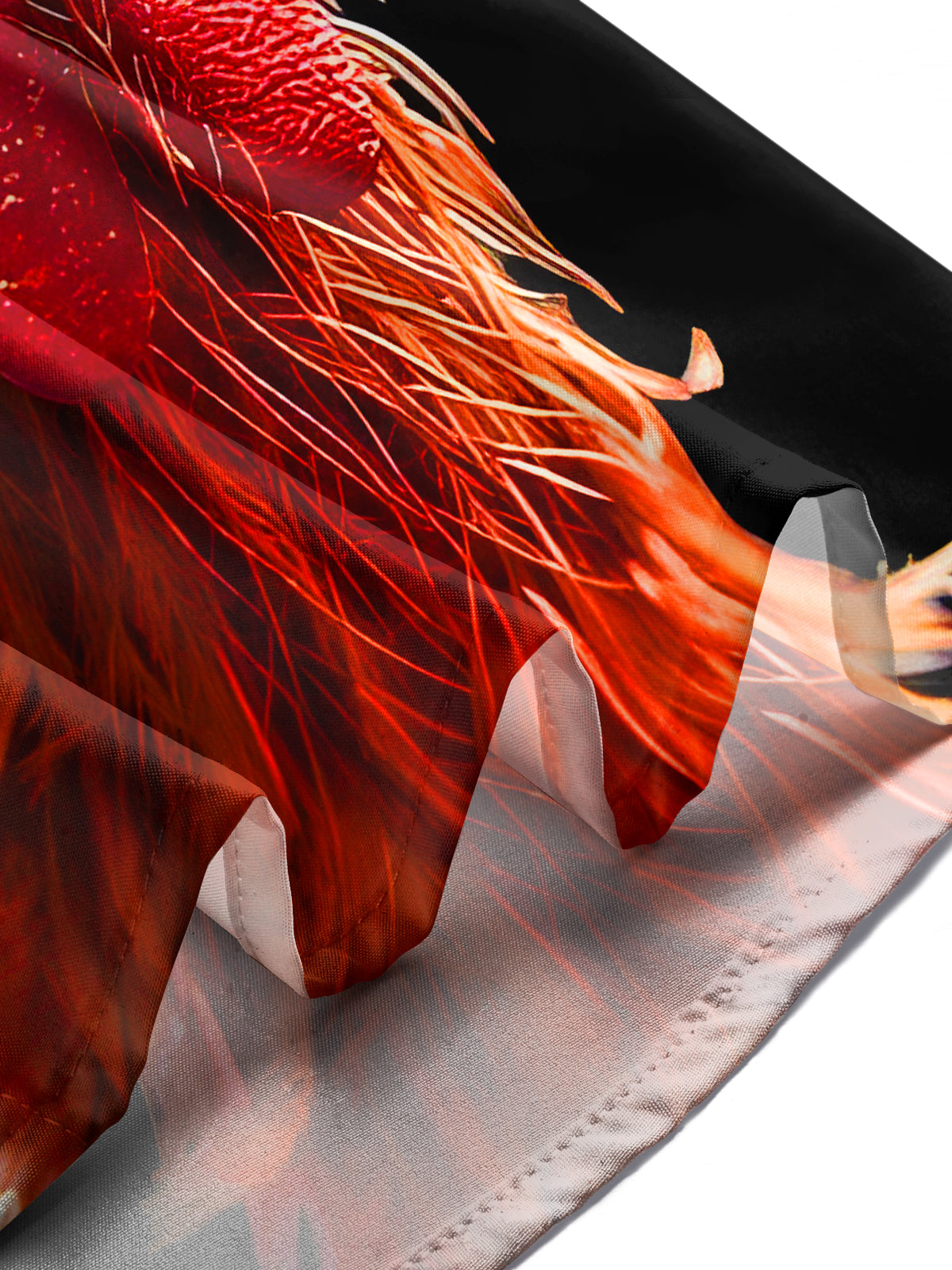 Funny Rooster Men's Pocket Short Sleeve Shirts