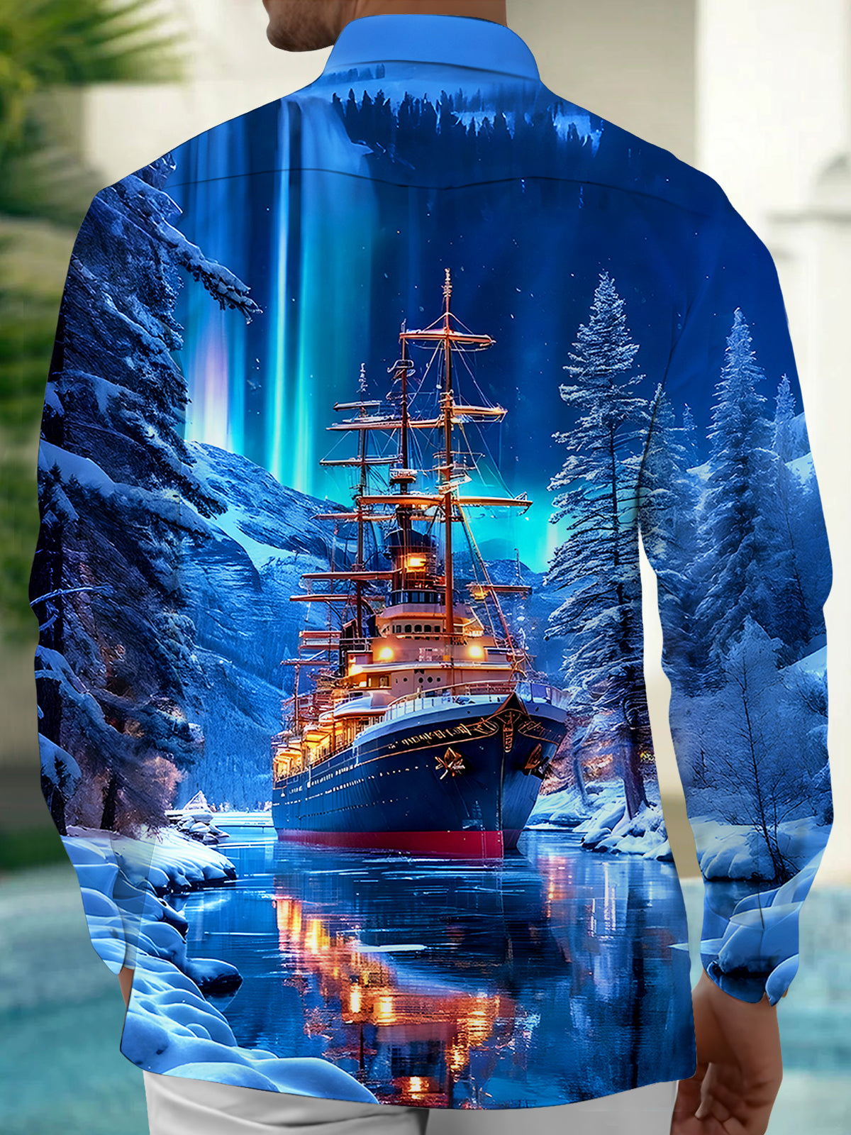 Boat Men's Pocket Long Sleeve Shirts