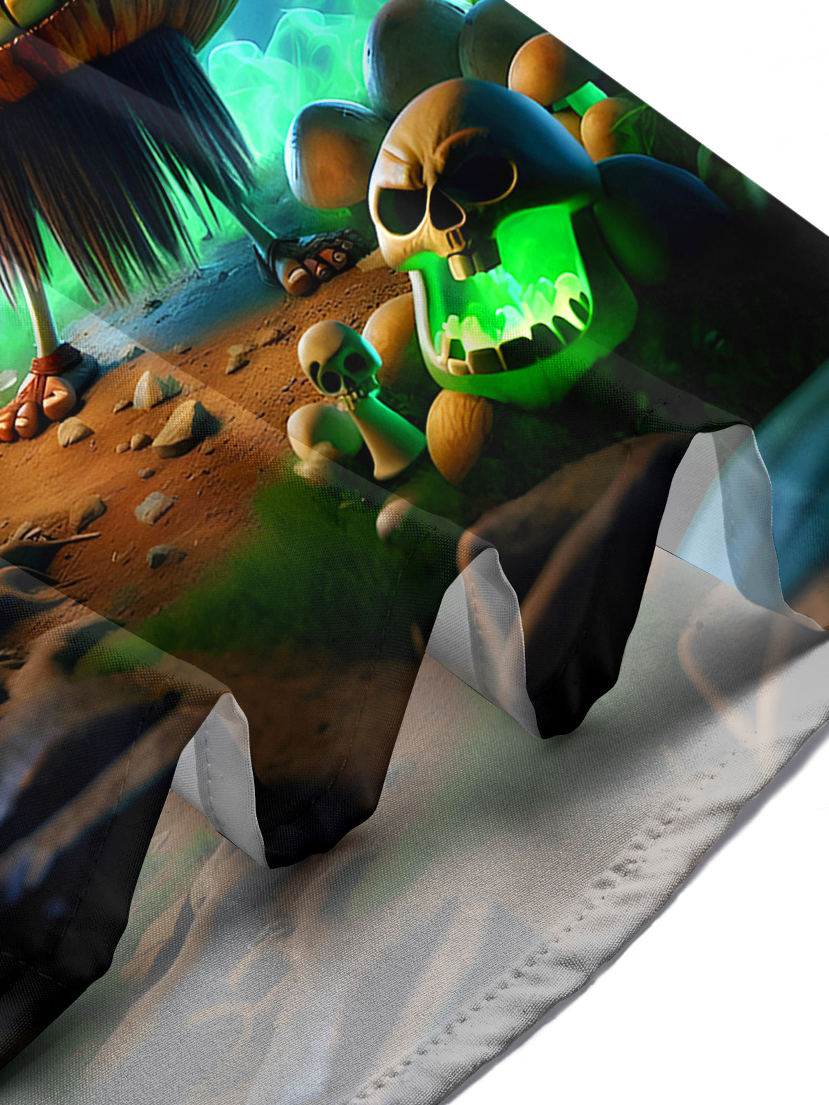 Funny Vegetable Onion Skull Men's Pocket Short Sleeve Shirts