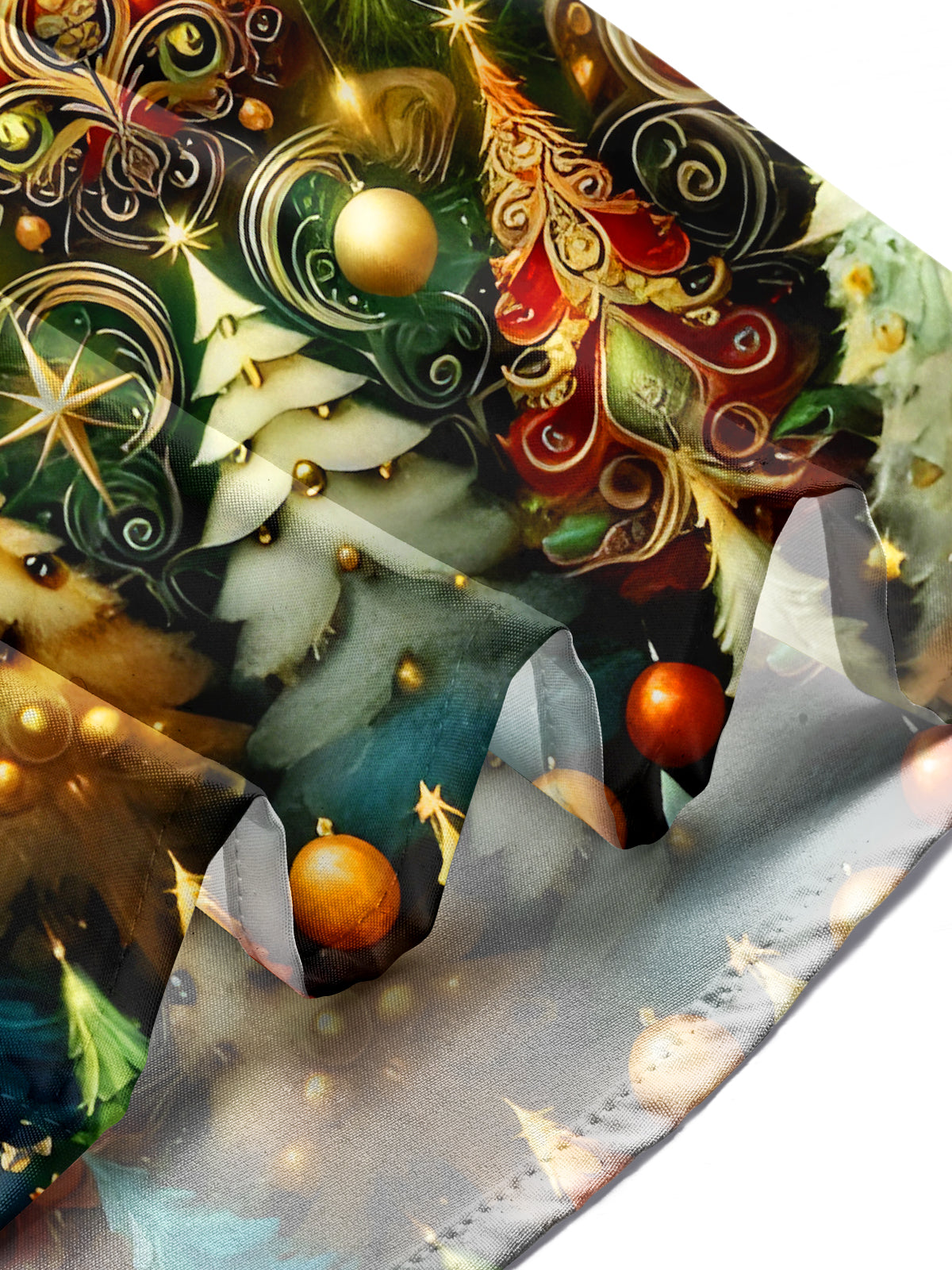 Christmas Tree Xmas Men's Pocket Long Sleeve Shirts