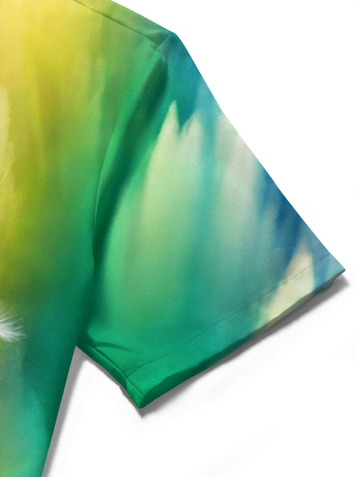 Let go and Let God Dandelion Gradient Print Men's Pocket Short Sleeve Shirts