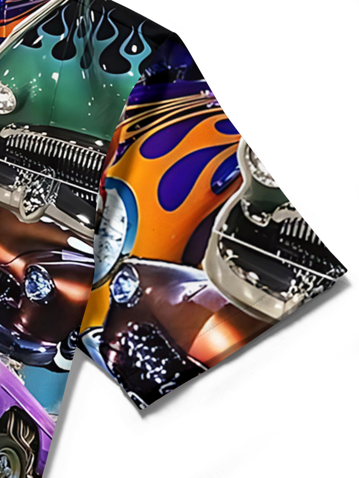 Car Print Men's Pocket Short Sleeve Shirts