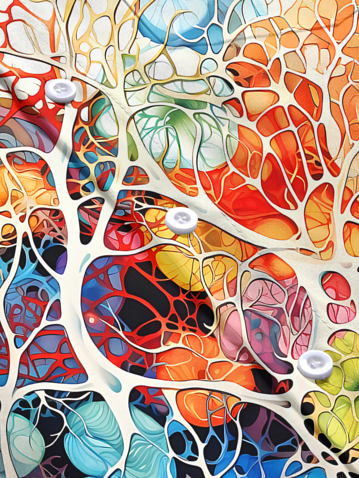 Abstract Men's Pocket Short Sleeve Shirts