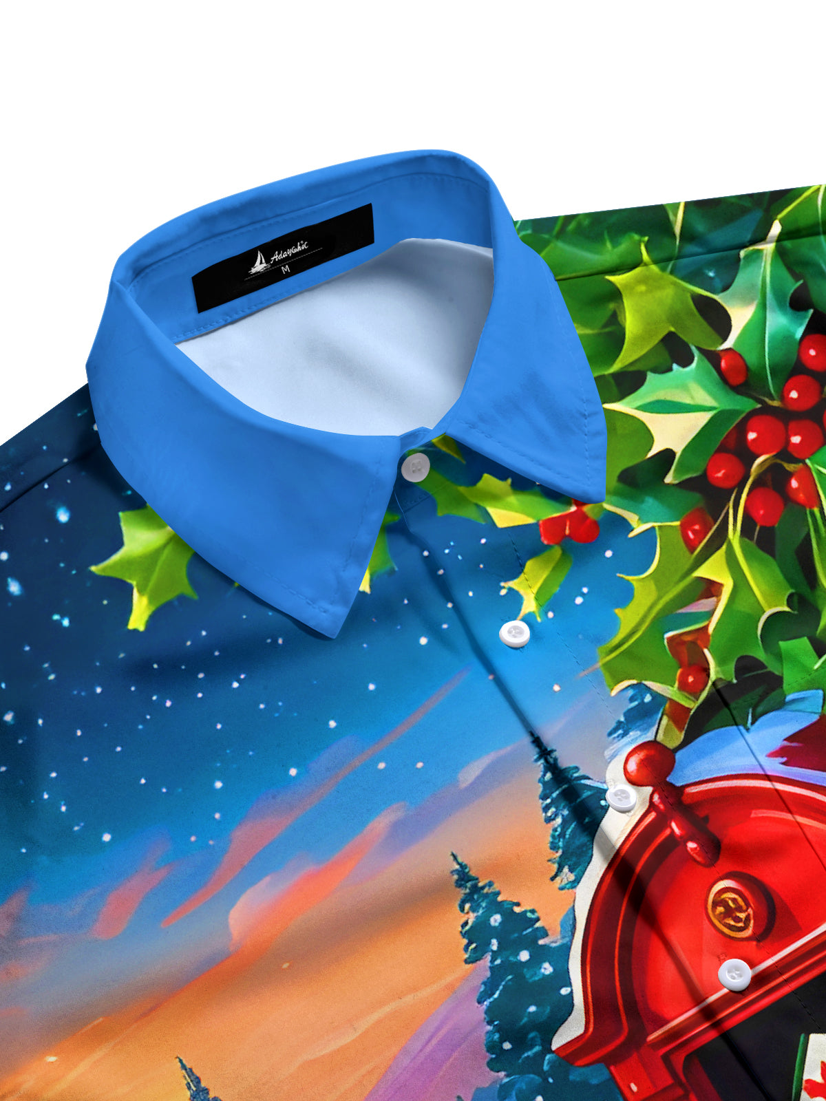 Christmas Cards Mailbox Xmas Men's Pocket Short Sleeve Shirts