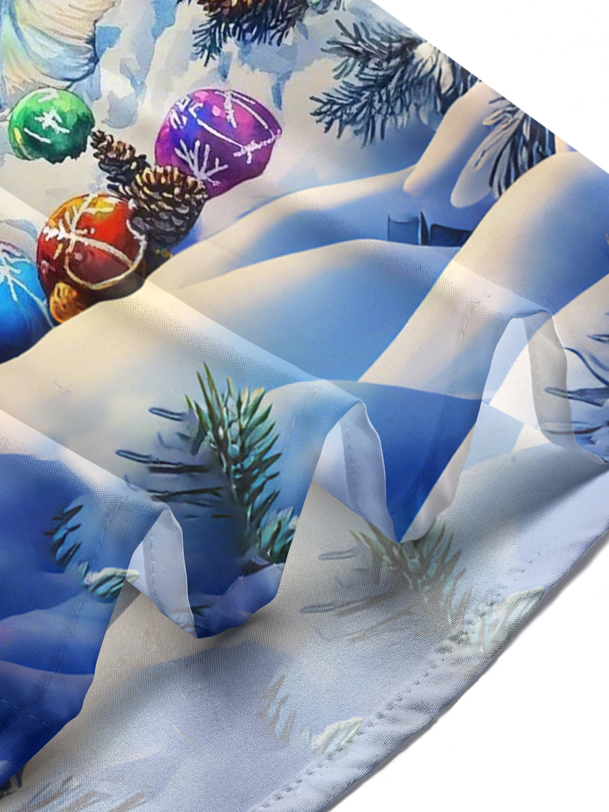 Christmas Polar Bear Print Men's Pocket Short Sleeve Shirts