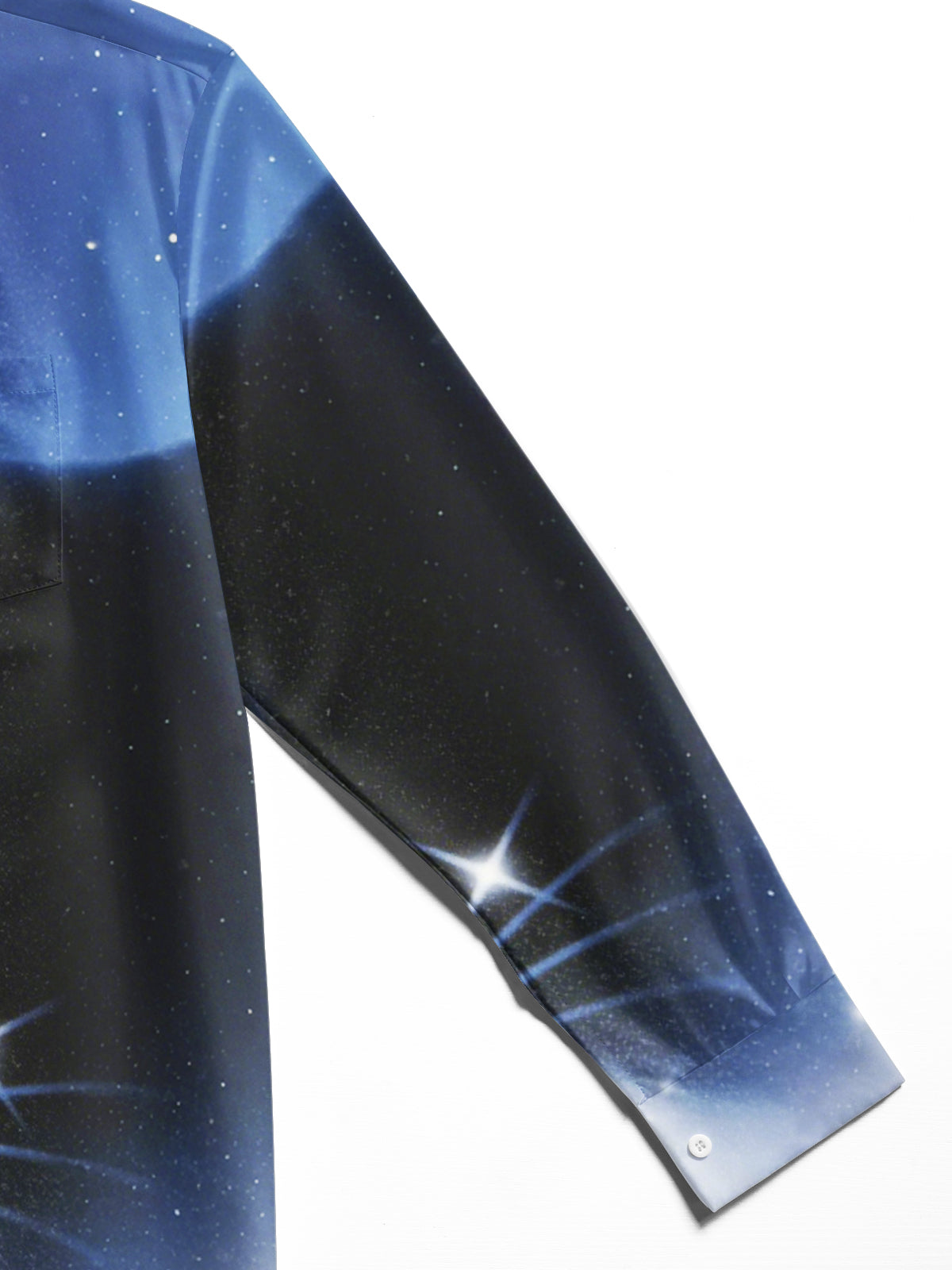 Black Panther Print Men's Pocket Long Sleeve Shirts