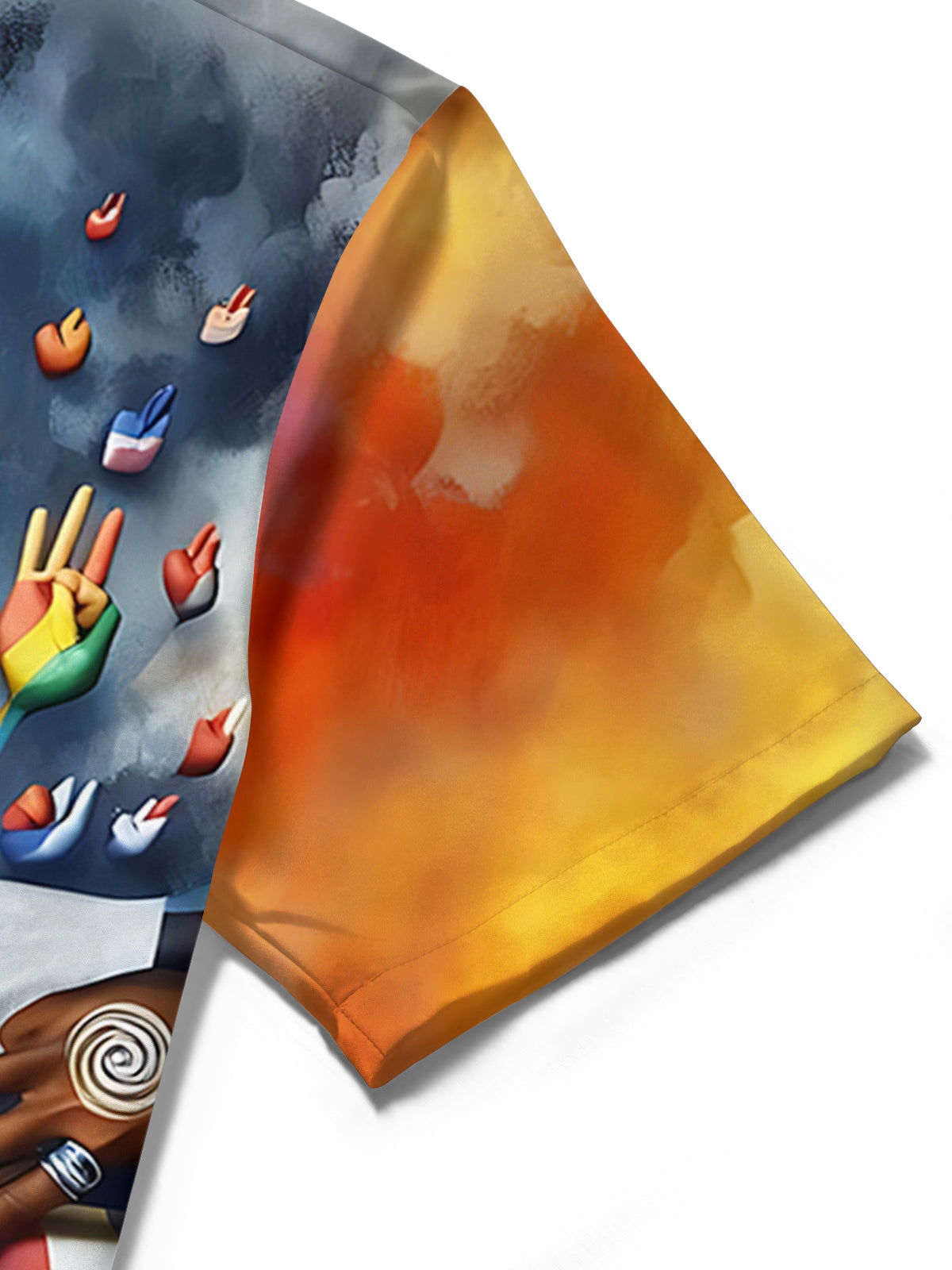 Earth Print Men's Pocket Short Sleeve Shirts