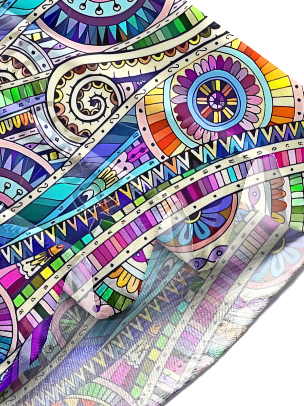 Art Print Men's Pocket Long Sleeve Shirts